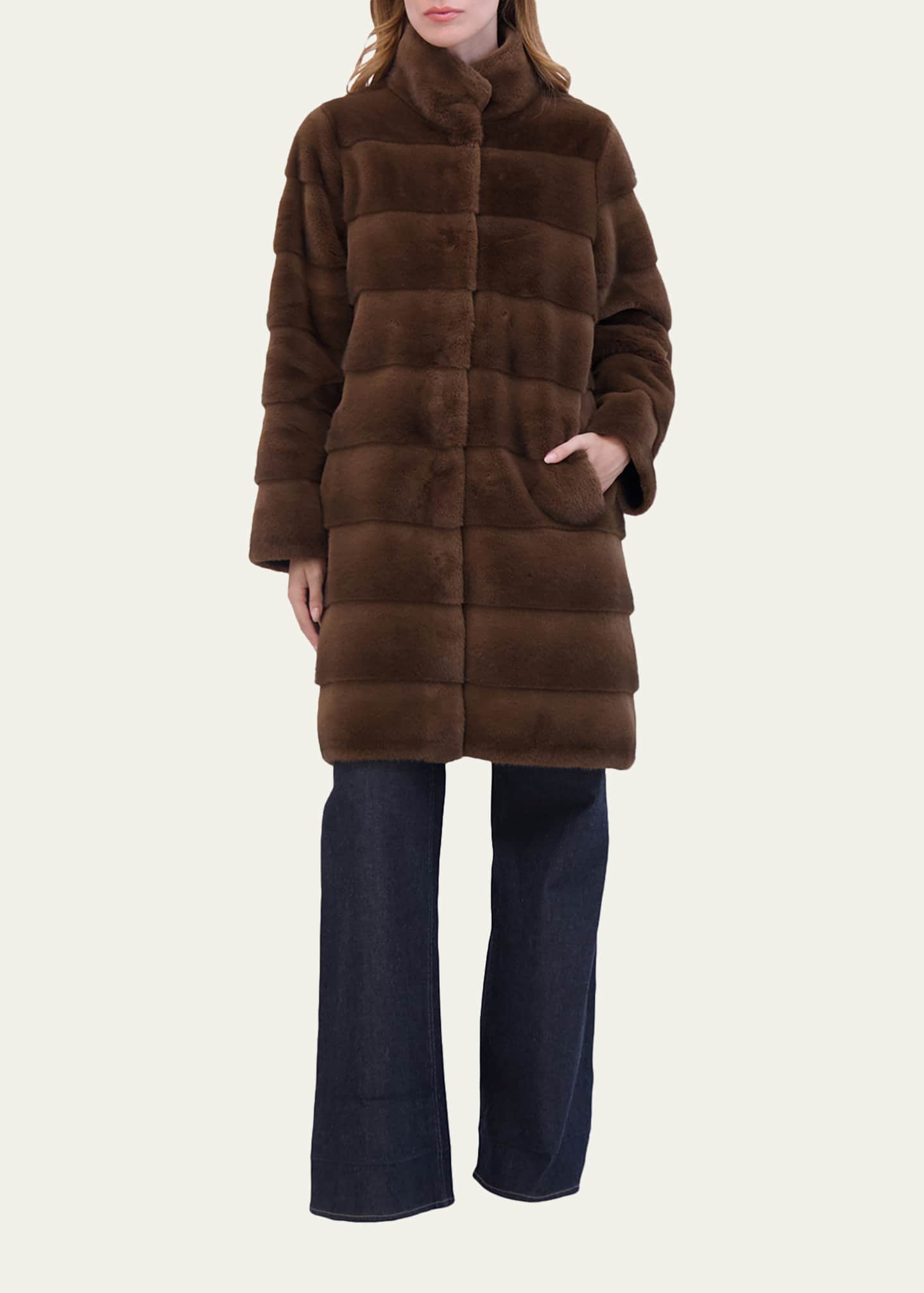 Lyla Grant Fur-Free Reversible Faux Mink Coat - Bergdorf Goodman