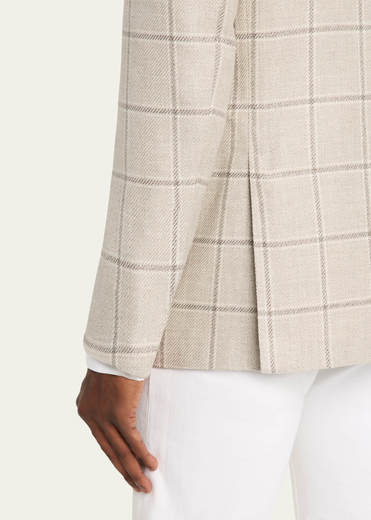 Kiton Men's Windowpane Sport Jacket - Bergdorf Goodman