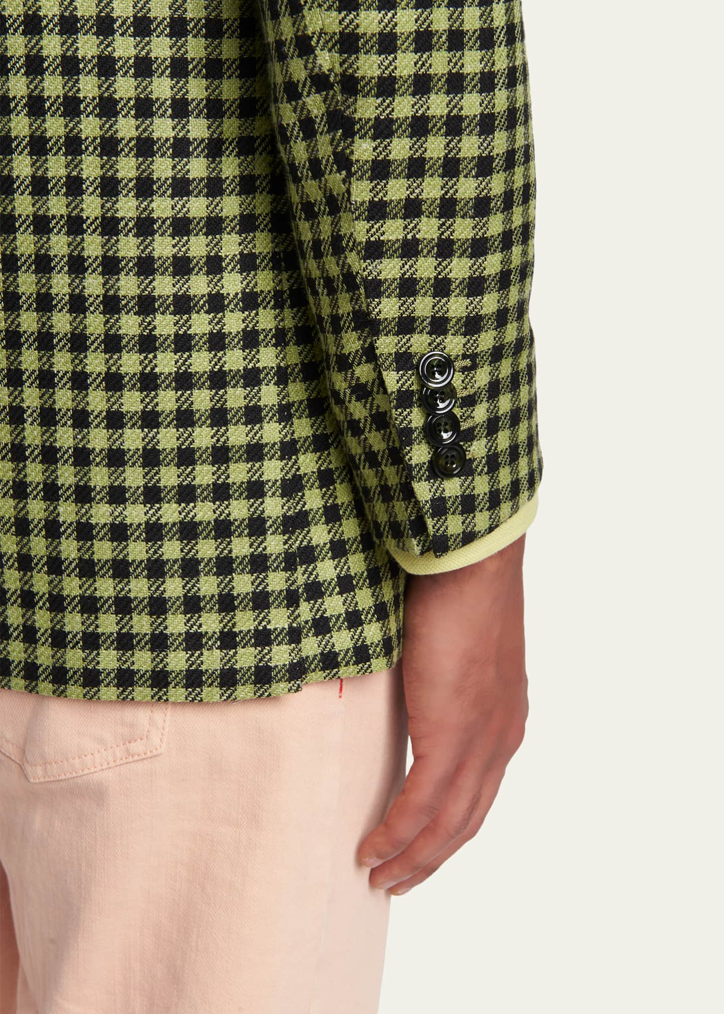 Kiton Men's Gingham Check Single-Breasted Sport Coat - Bergdorf
