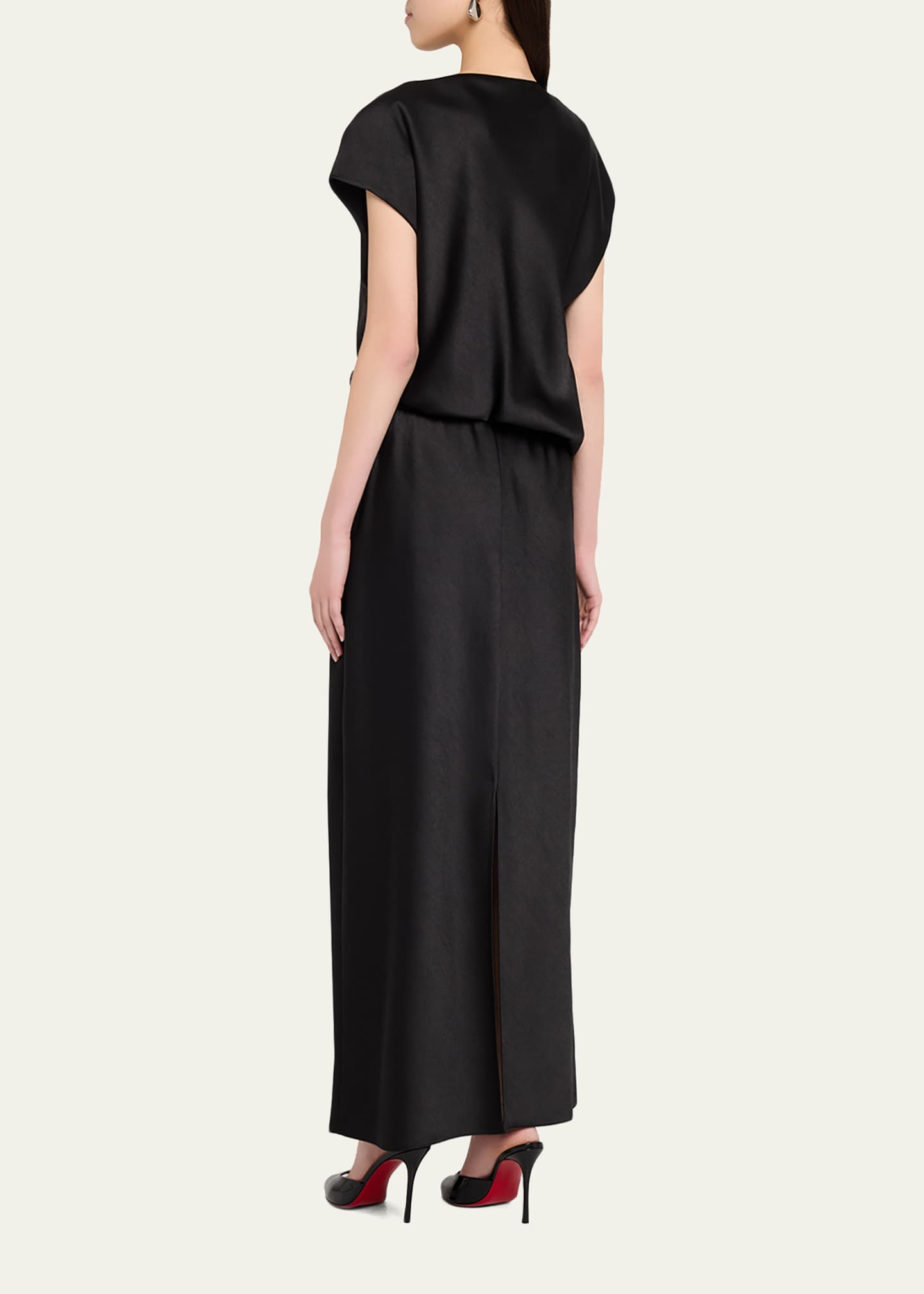 vince black silk dress Vince Camuto Women's Sleeveless Satin Slip Dress