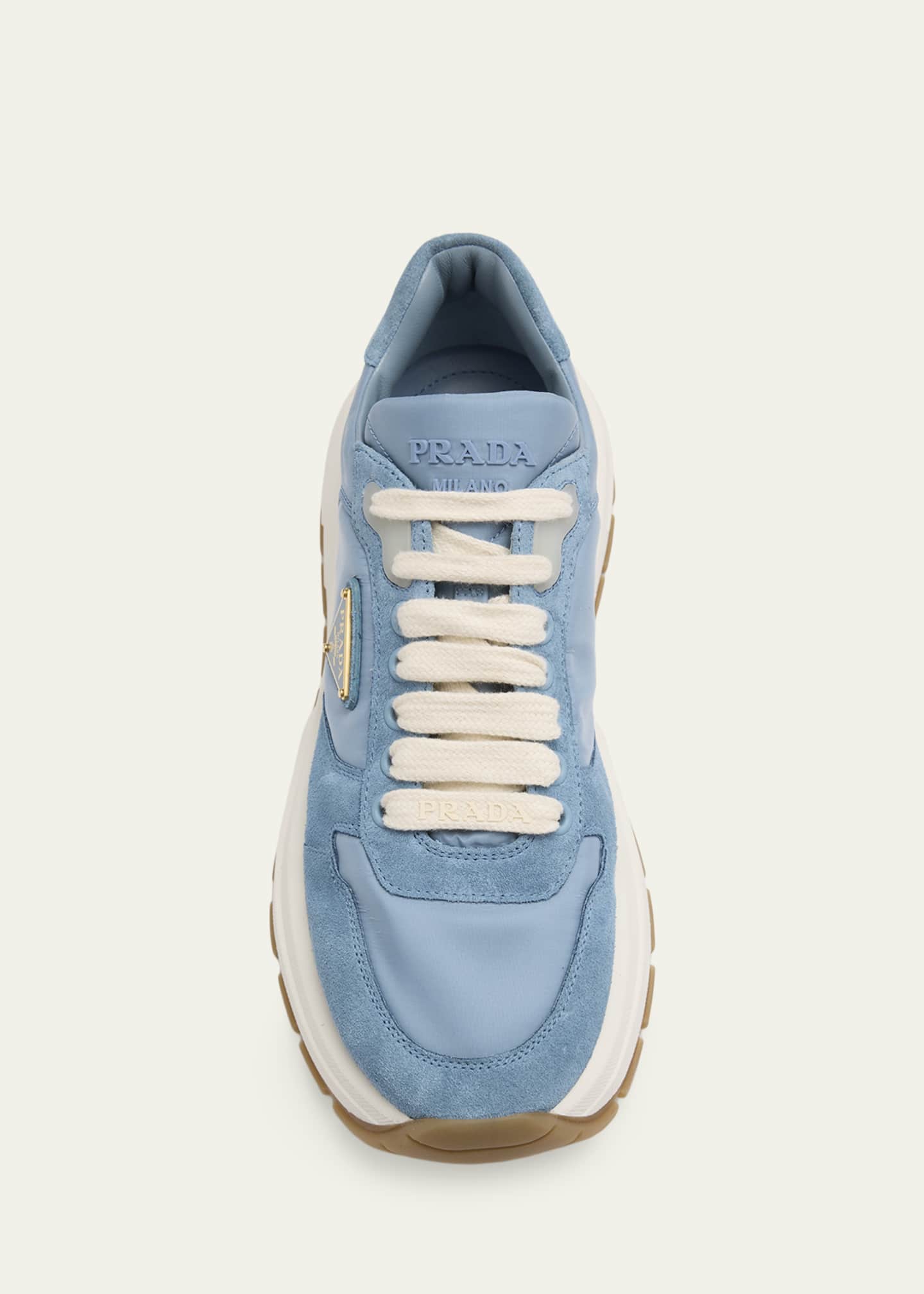 Prada Prax Suede Logo Runner Sneakers - Bergdorf Goodman