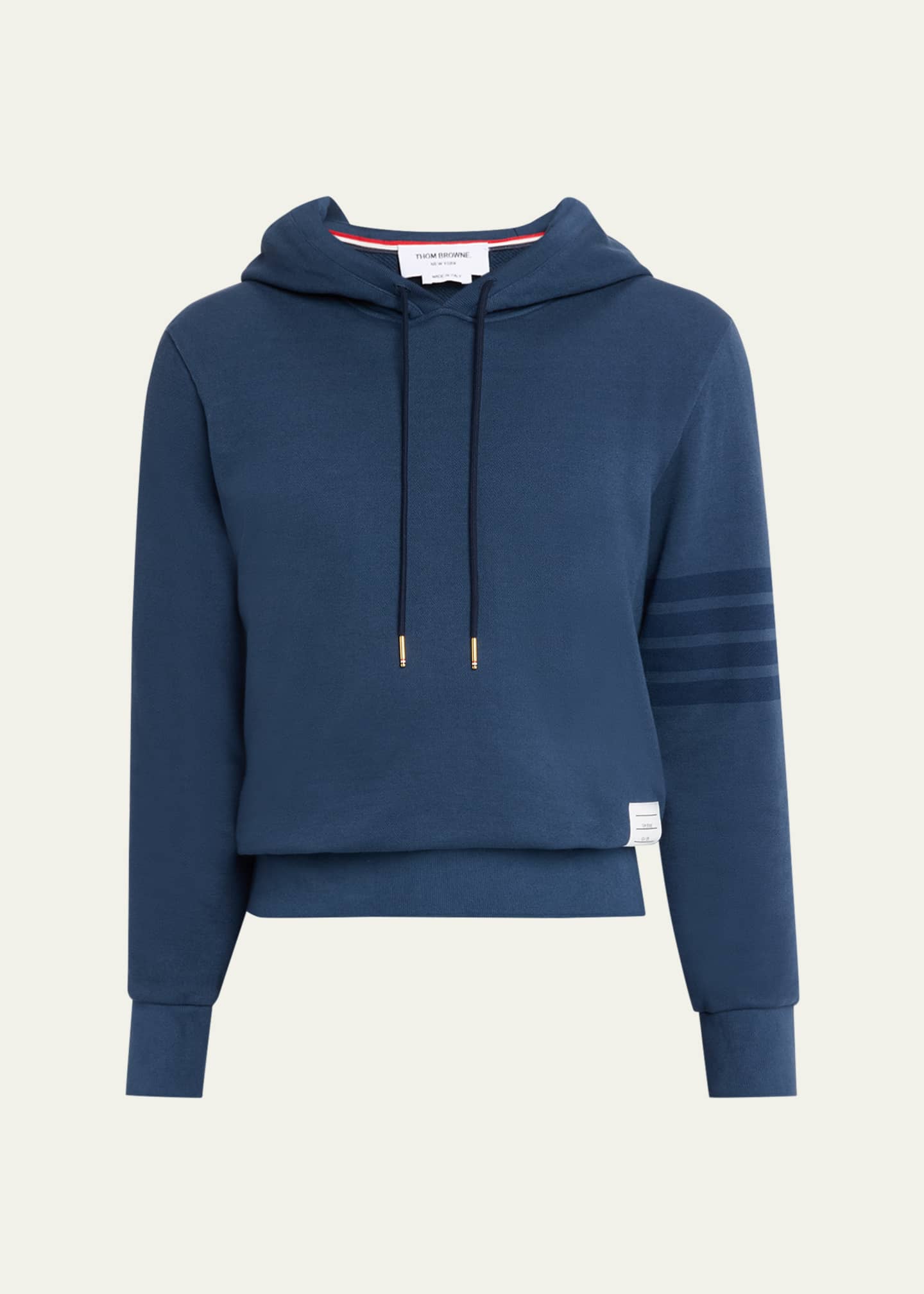 Thom Browne Men's 4-Bar Cotton Hoodie - Bergdorf Goodman