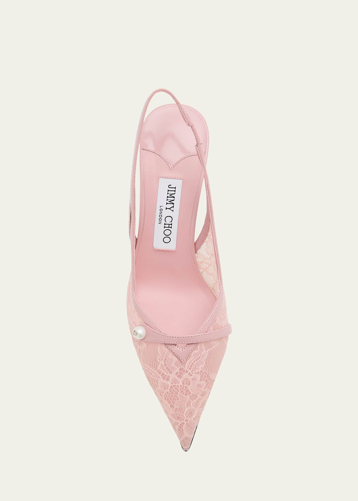 Jimmy Choo Amita 85 Lace Slingback Pumps - Bergdorf Goodman
