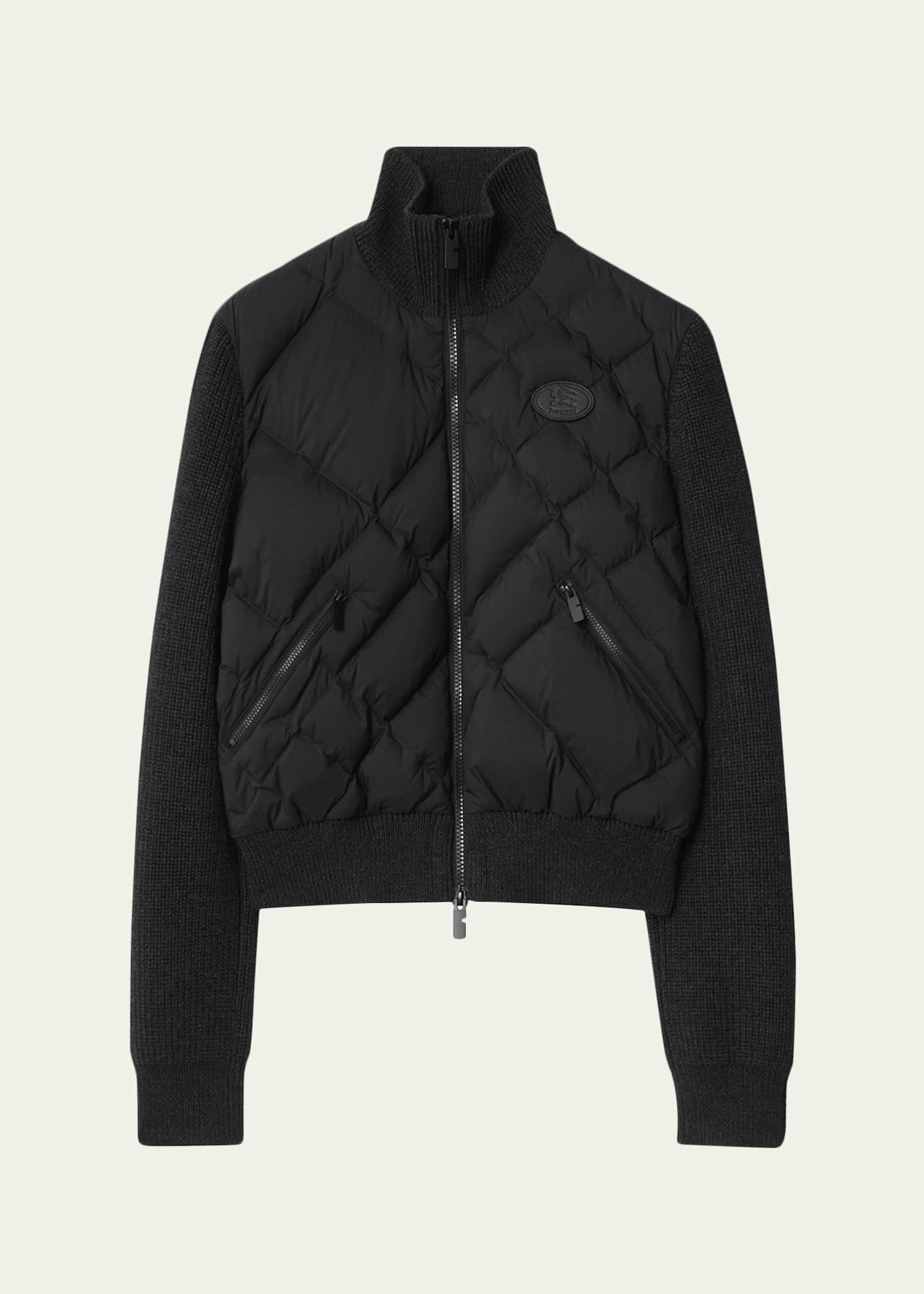 Burberry Kelsley Quilted Knit Jacket - Bergdorf Goodman