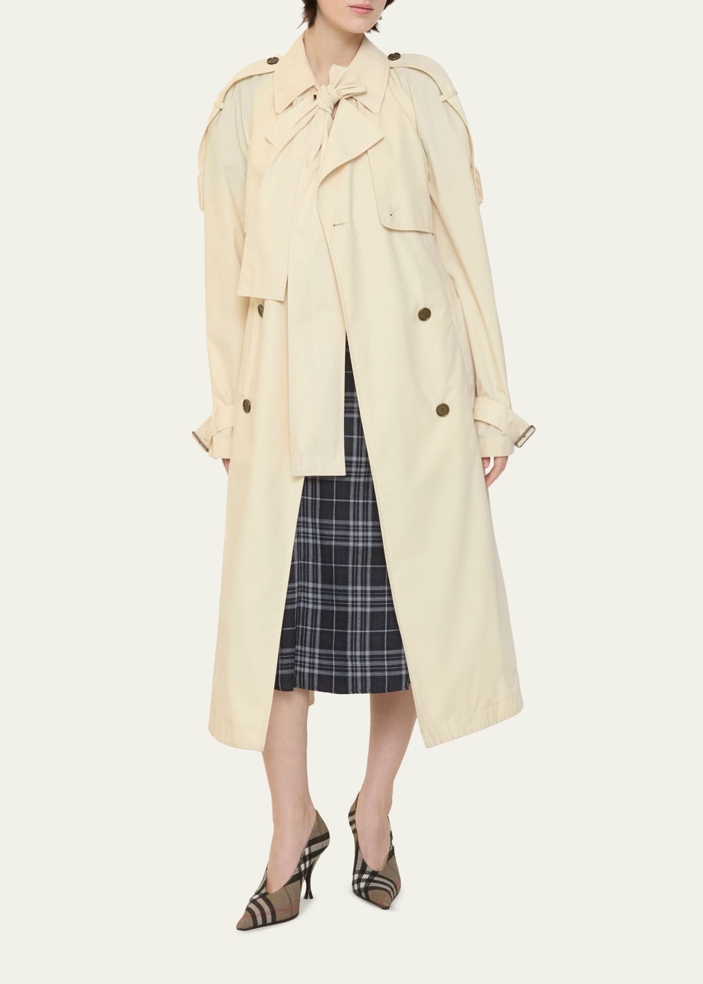Burberry Trerose Belted Double-Breasted Trench Coat - Bergdorf Goodman