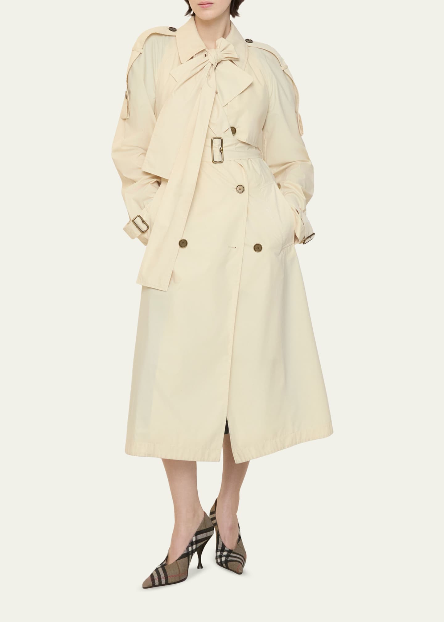 Burberry Trerose Belted Double-Breasted Trench Coat - Bergdorf Goodman