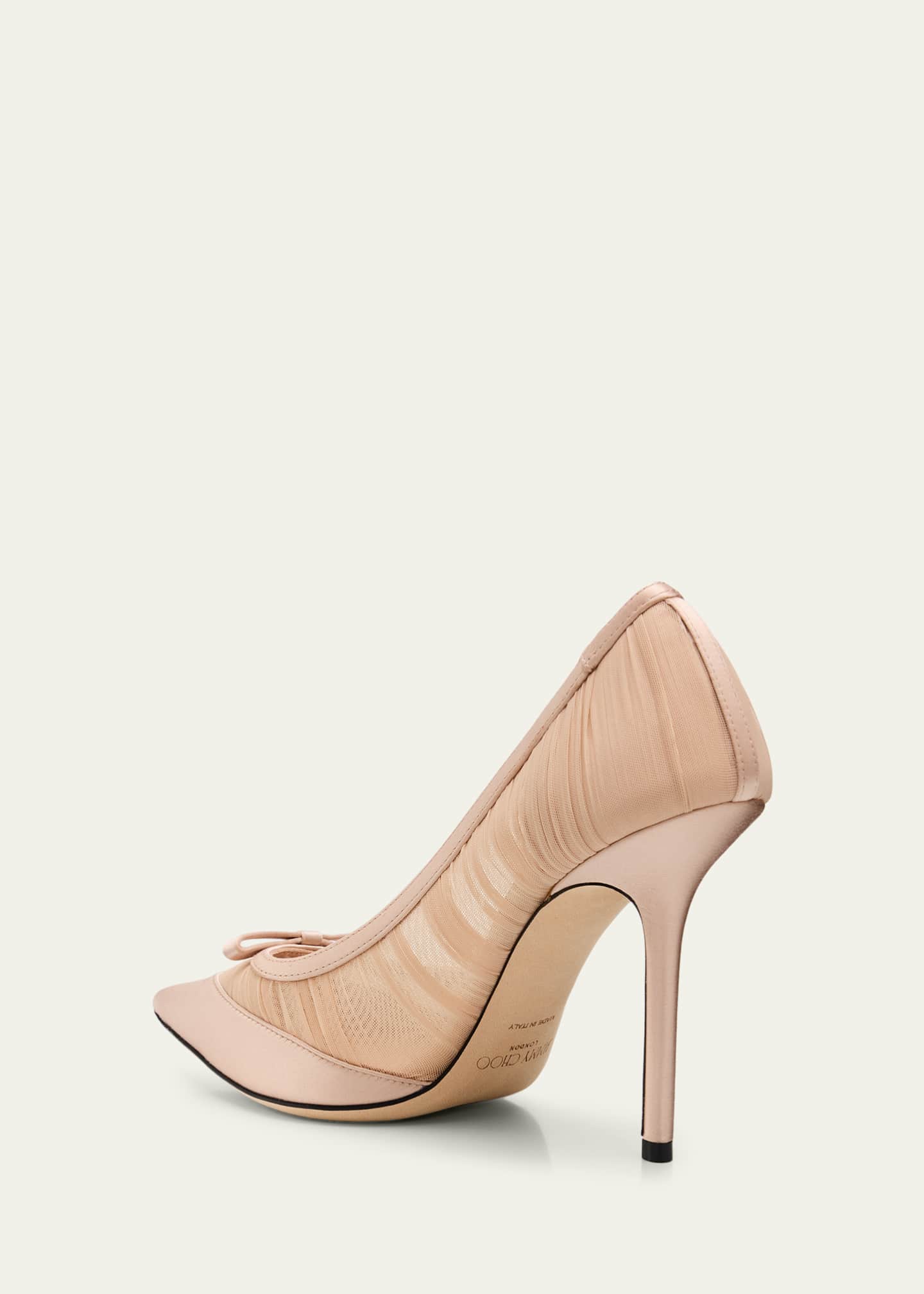 Jimmy Choo 100mm Love Mesh Tulle Pumps - Bergdorf Goodman