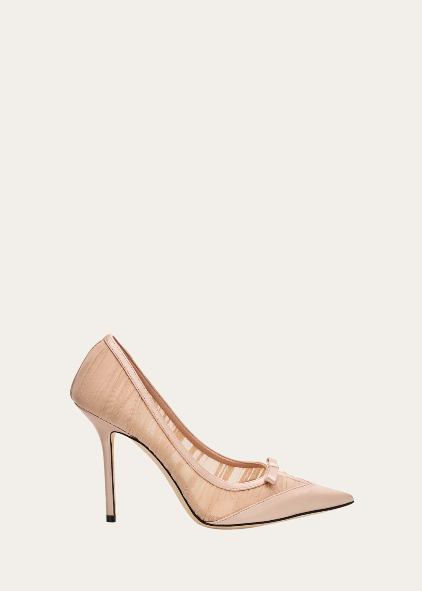 Jimmy Choo 100mm Love Mesh Tulle Pumps - Bergdorf Goodman