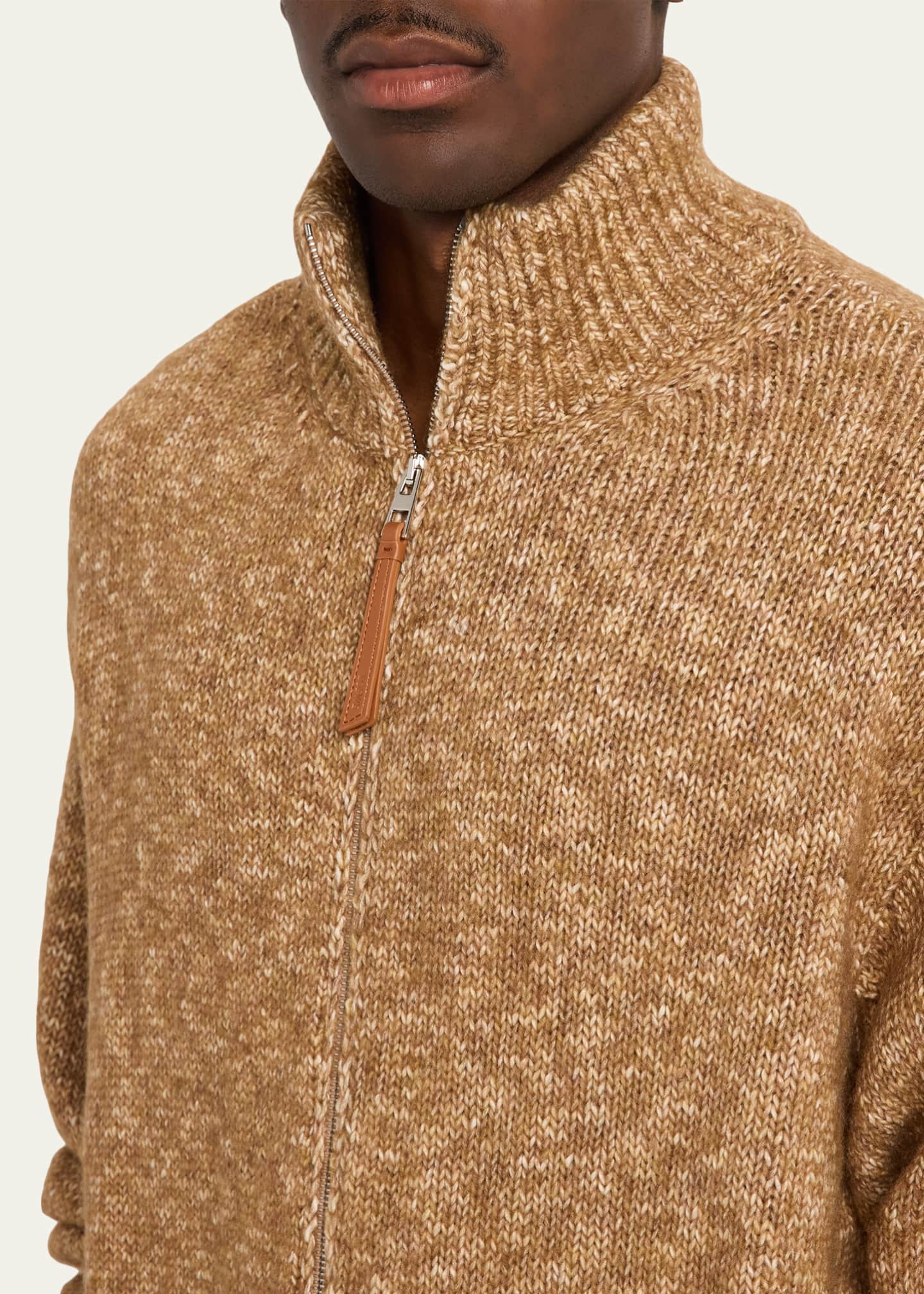 Loewe Men's Oversized Monogram Full-Zip Knit Cardigan - Bergdorf