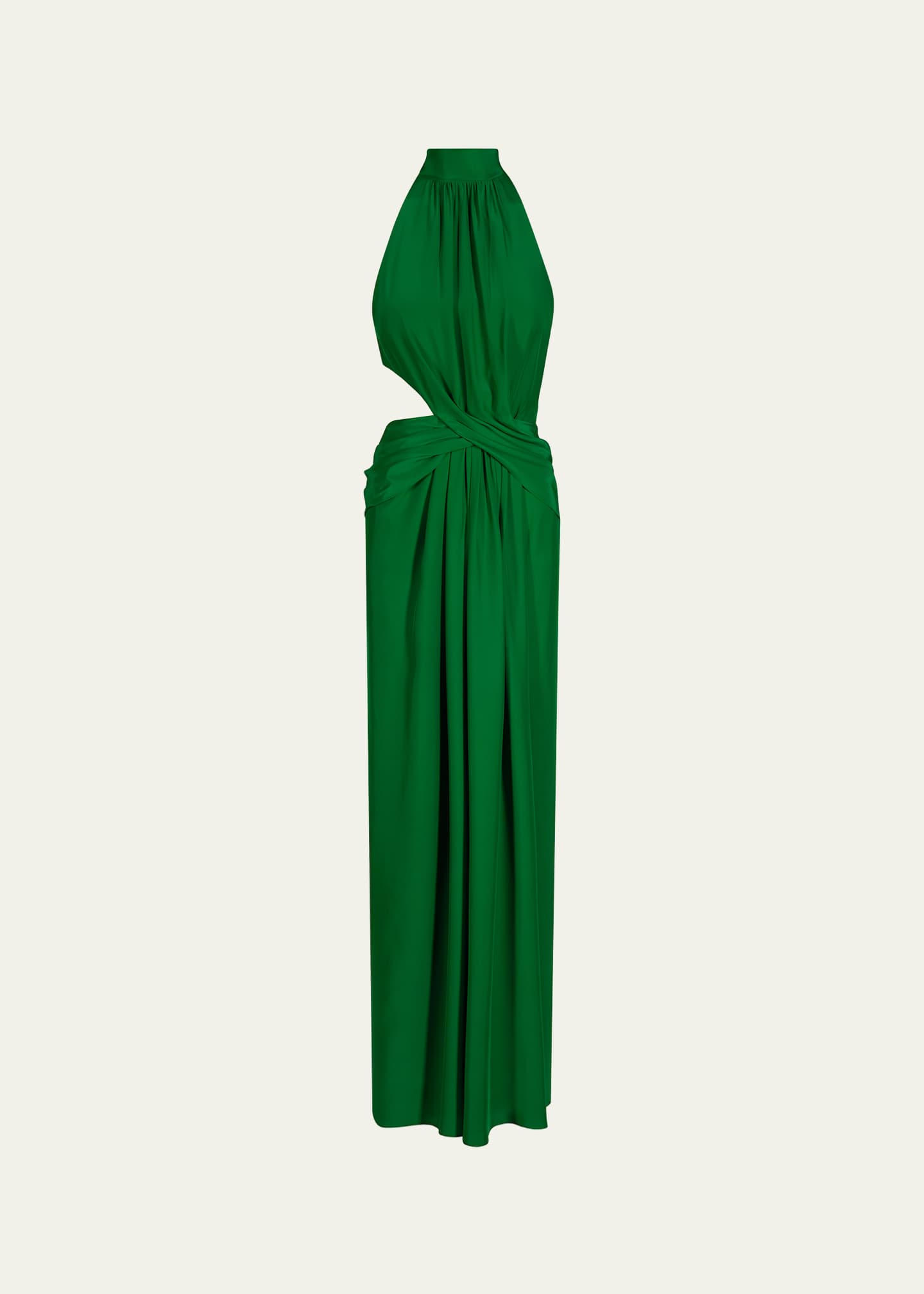 johanna ortiz halter dress Johanna Ortiz Printed halterneck maxi Dress