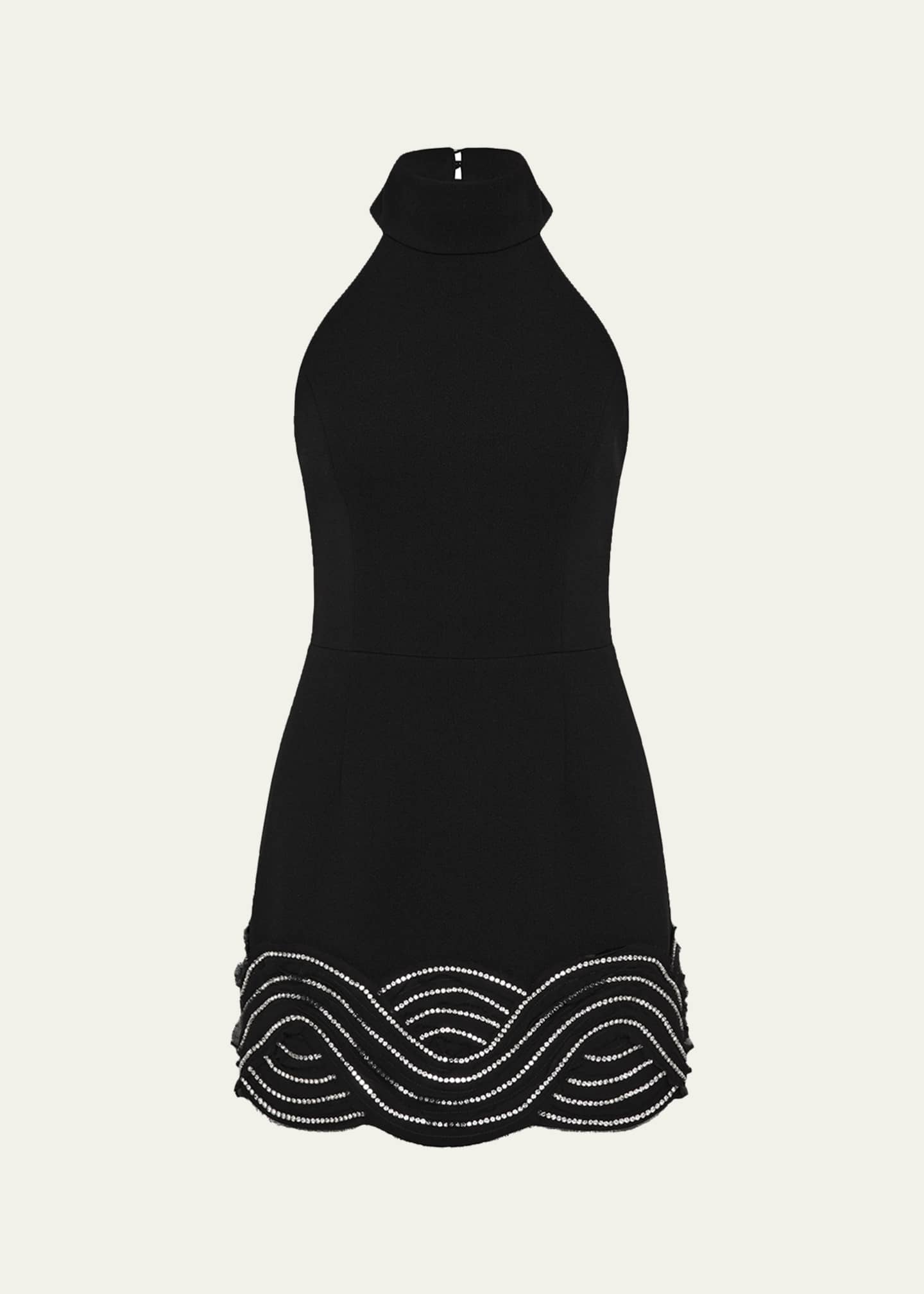 rebecca halter backless mini dress Rebecca Vallance