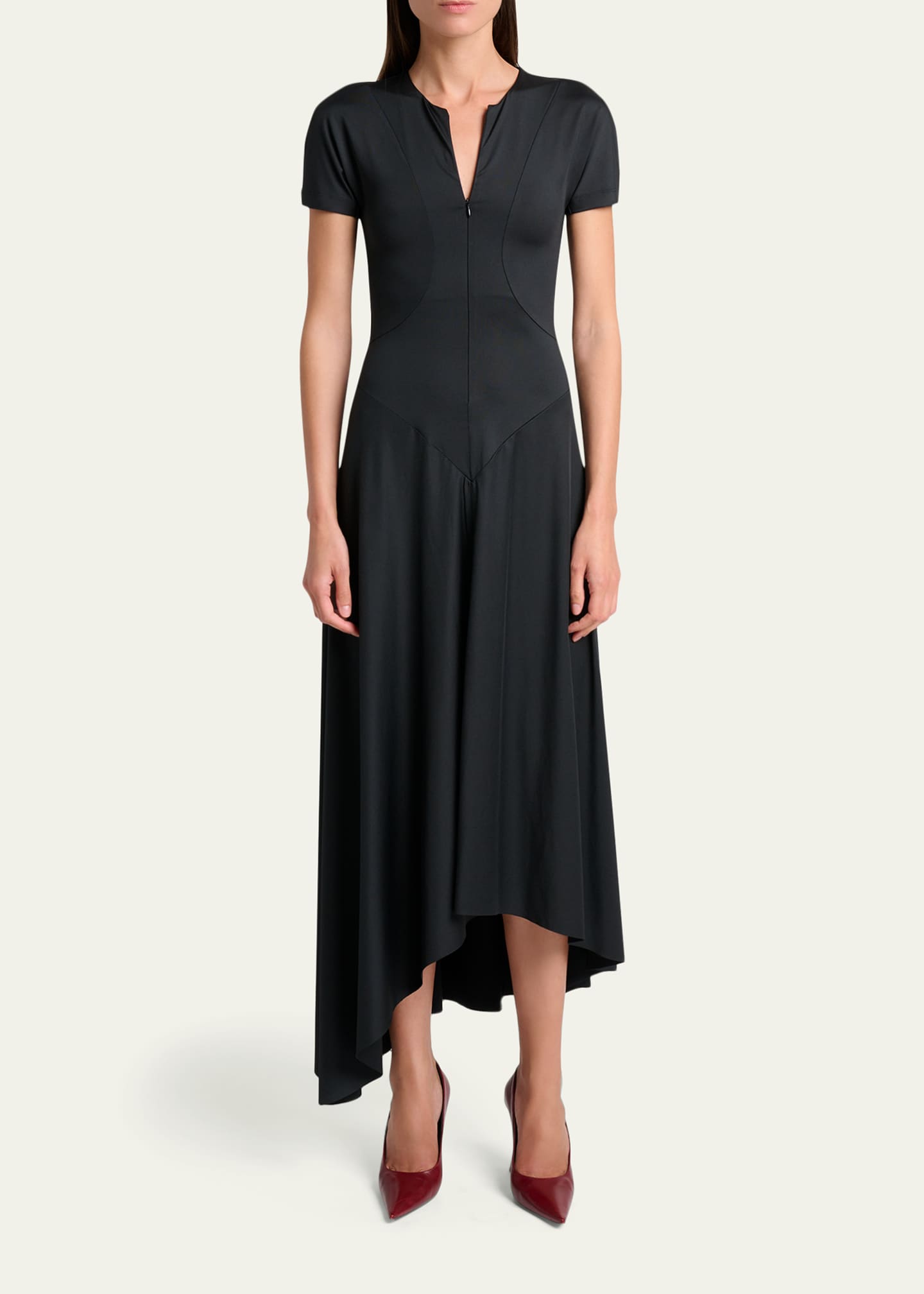 victoria beckham grey dress Victoria Beckham // Grey & Black Plaid Sheath Dress  VSP Consignment