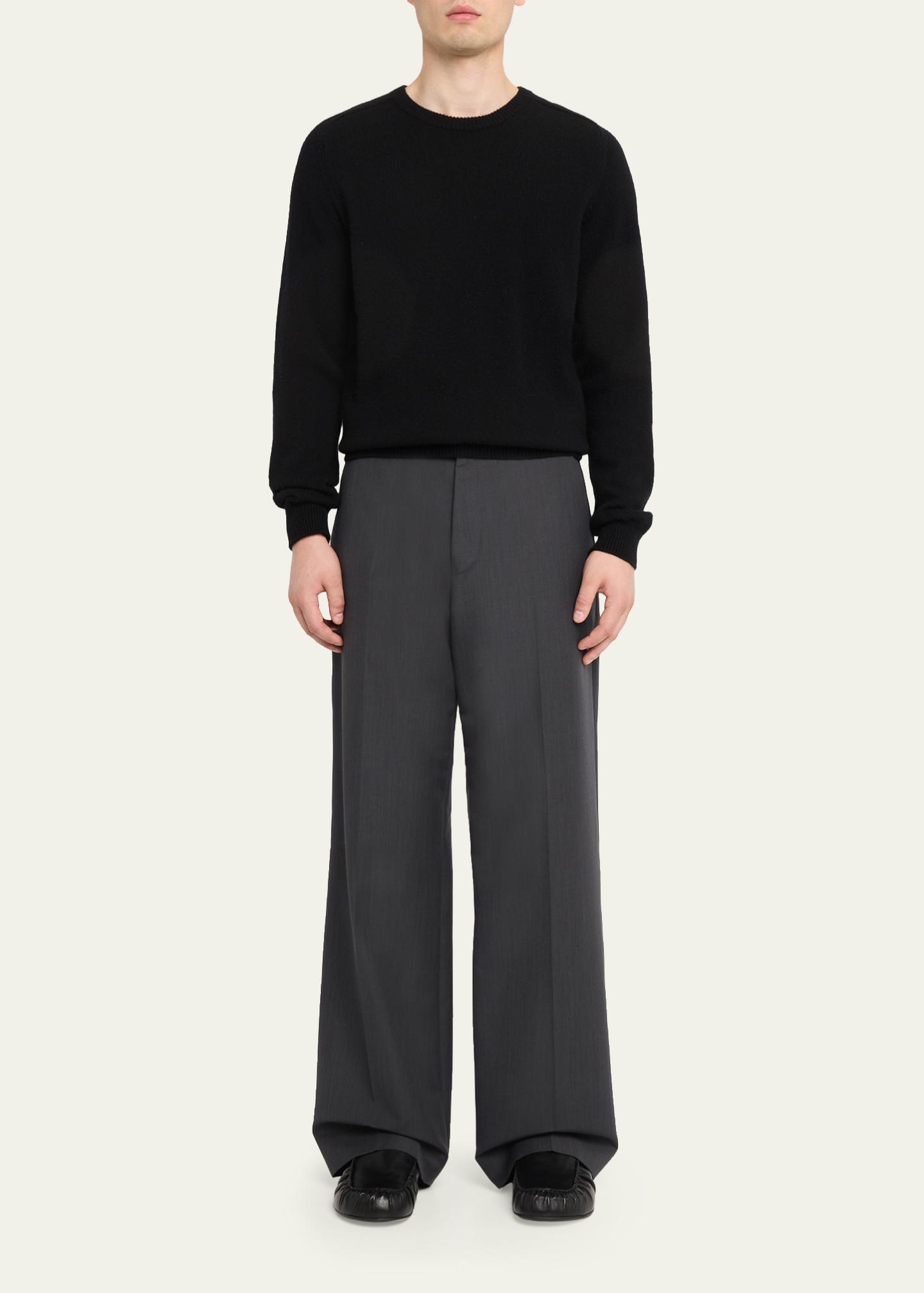 Prada Men's Leather Moc-Toe Mules - Bergdorf Goodman