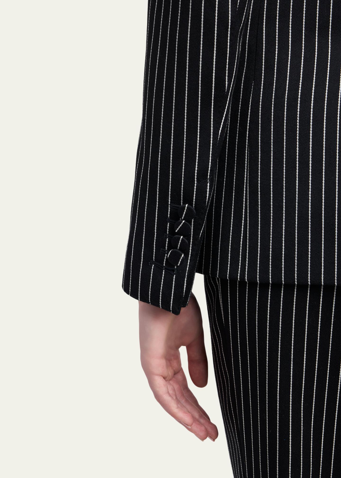 TOM FORD Pinstripe Wool Single-Breasted Blazer Jacket - Bergdorf 