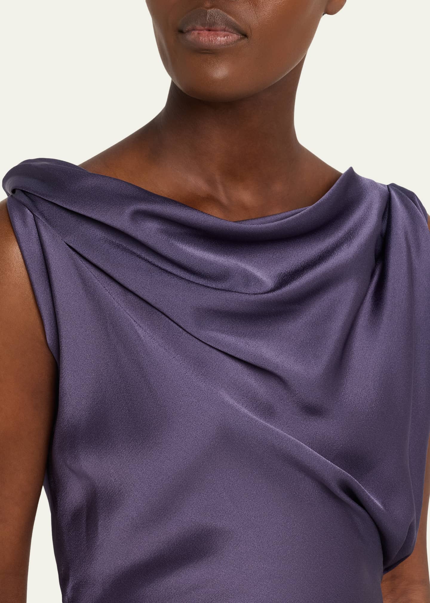 Victoria Beckham Posy Midi Dress In Eclipse - 6 - Womens
