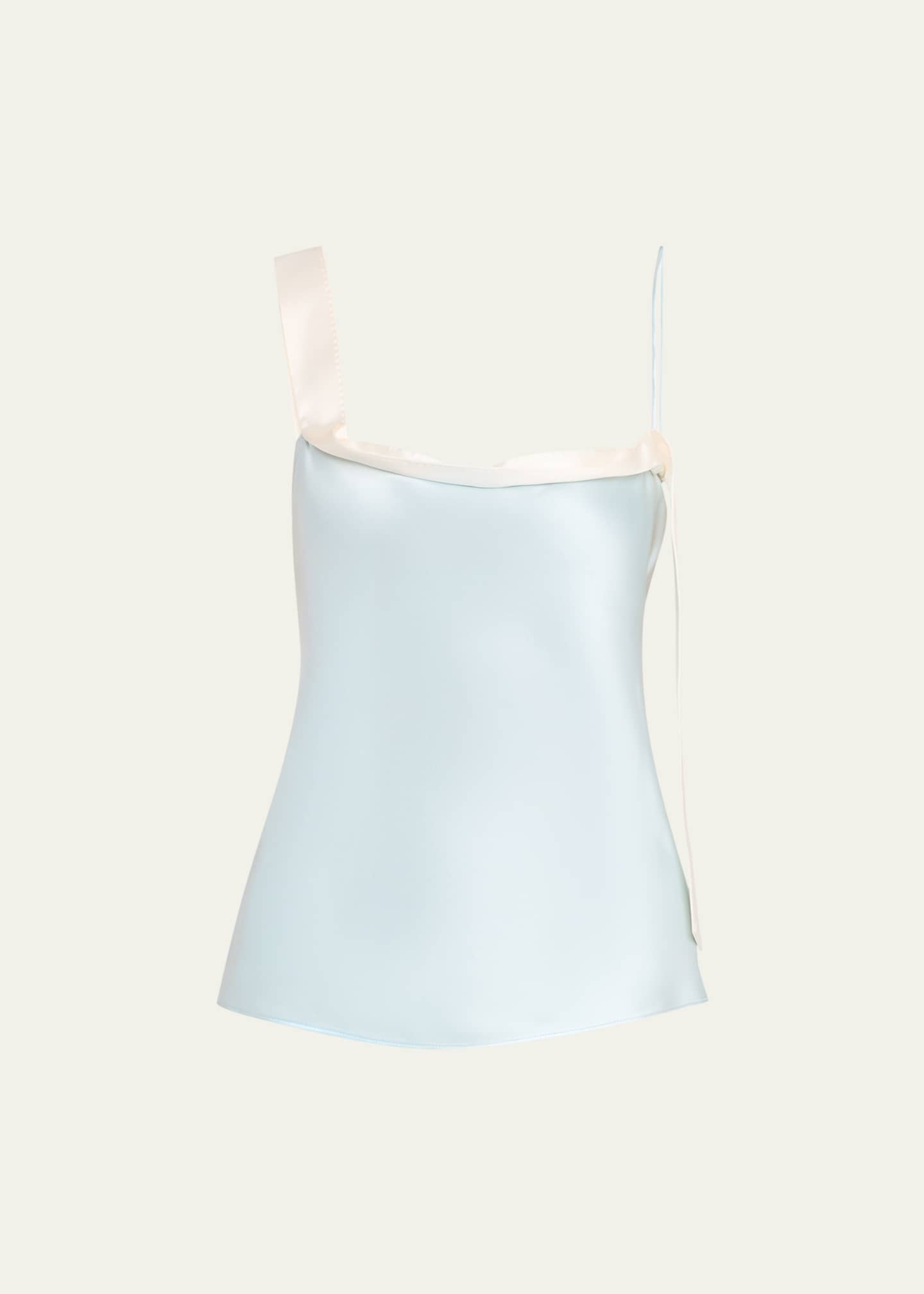 【新品】VELOUR SHOULDER RIBBON CAMISOLE TOPS TOM FORD Ribbon Silk Cami Top - Bergdorf Goodman