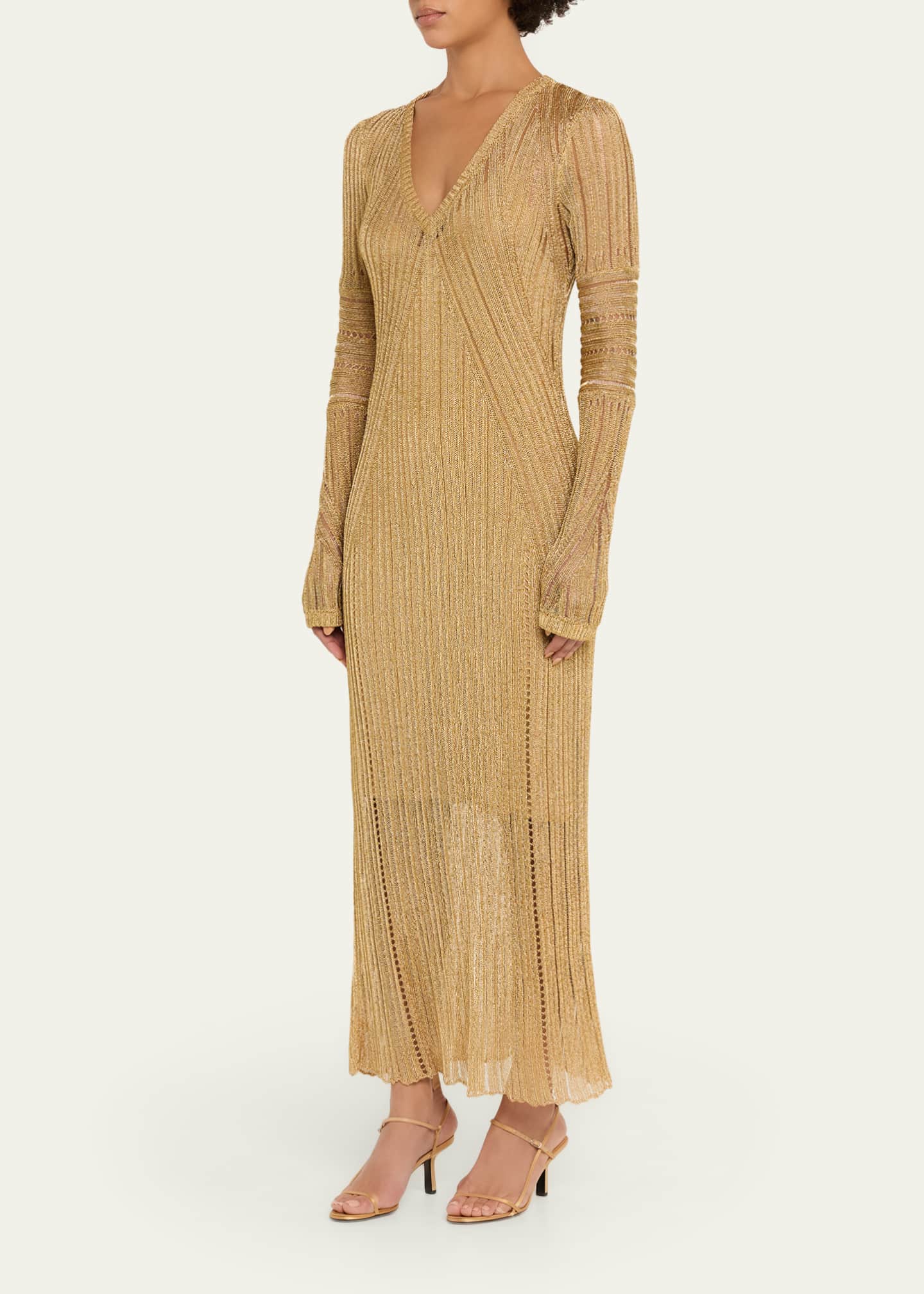 zimmermann knitted dress Zimmermann Luminosity Mouline Ribbed Knit Midi Sweater Dress
