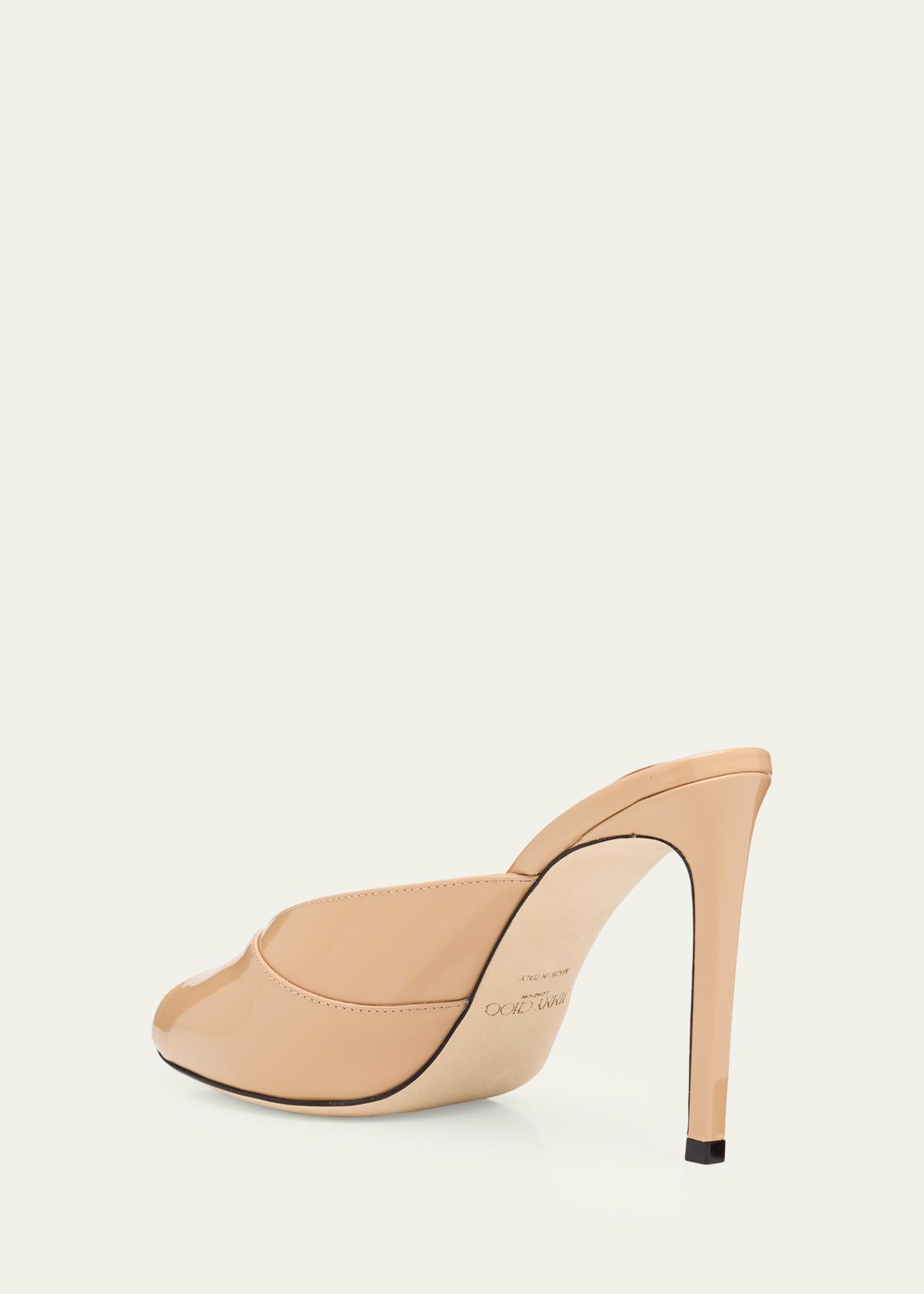 Jimmy Choo 100mm Brigitte Patent Leather Mule Pumps - Bergdorf Goodman