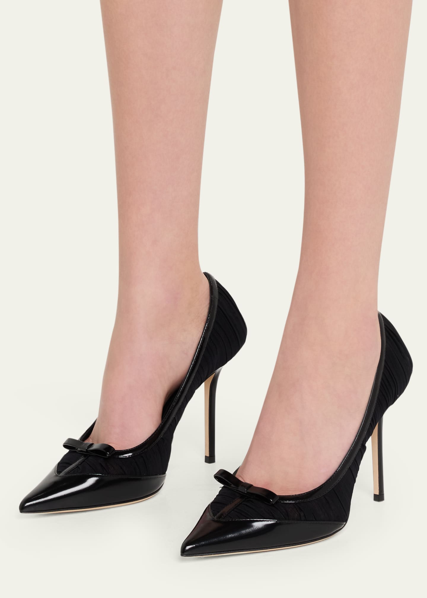 Jimmy Choo 100mm Love Mesh Tulle Pumps - Bergdorf Goodman