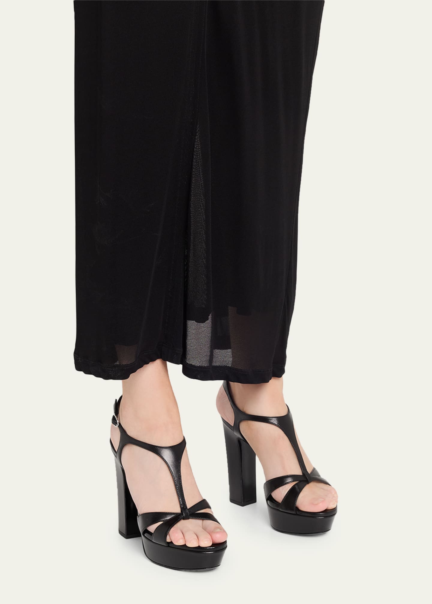 Jimmy Choo 120mm Kesia Leather Platform Sandals - Bergdorf Goodman