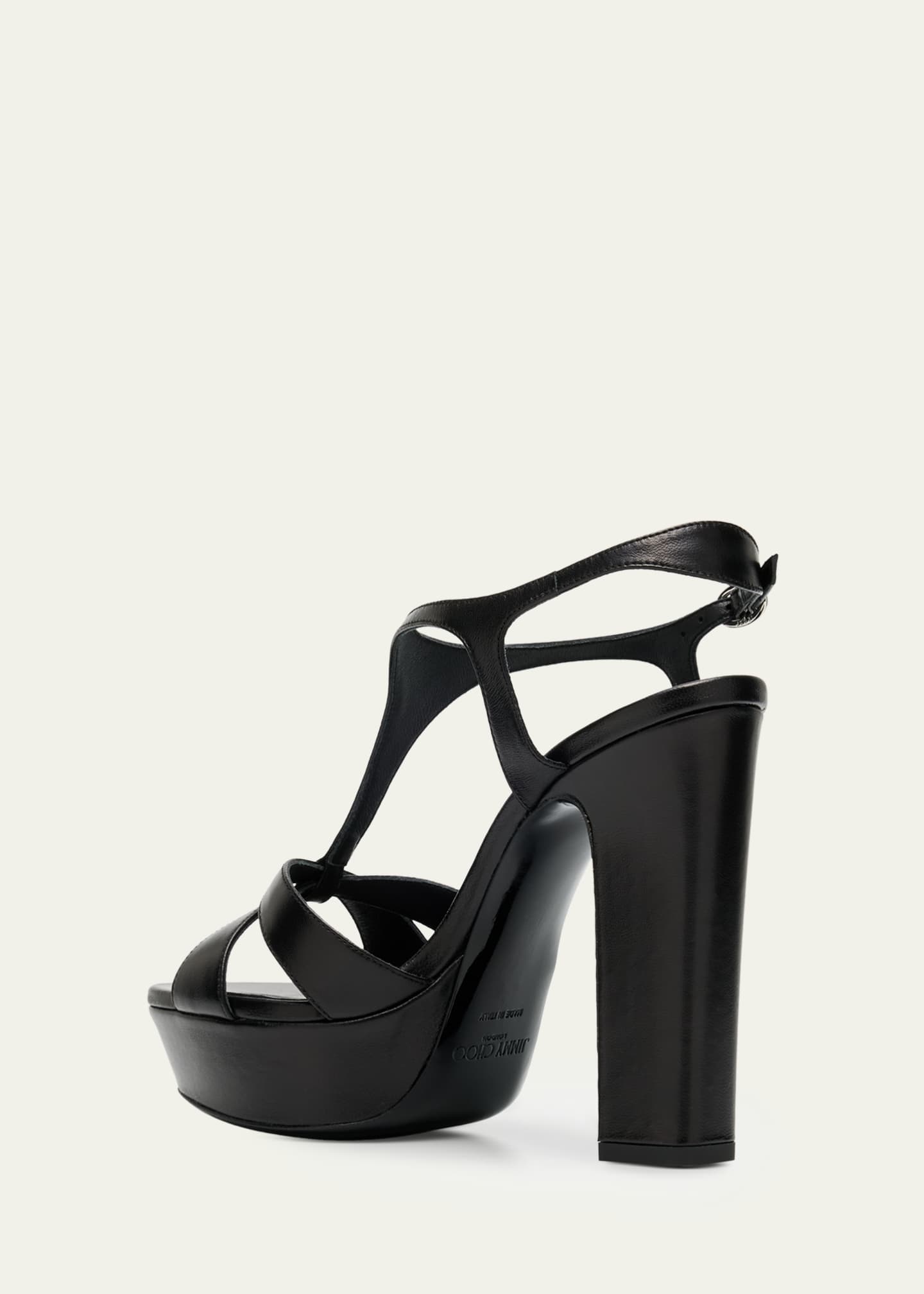 Jimmy Choo 120mm Kesia Leather Platform Sandals - Bergdorf Goodman