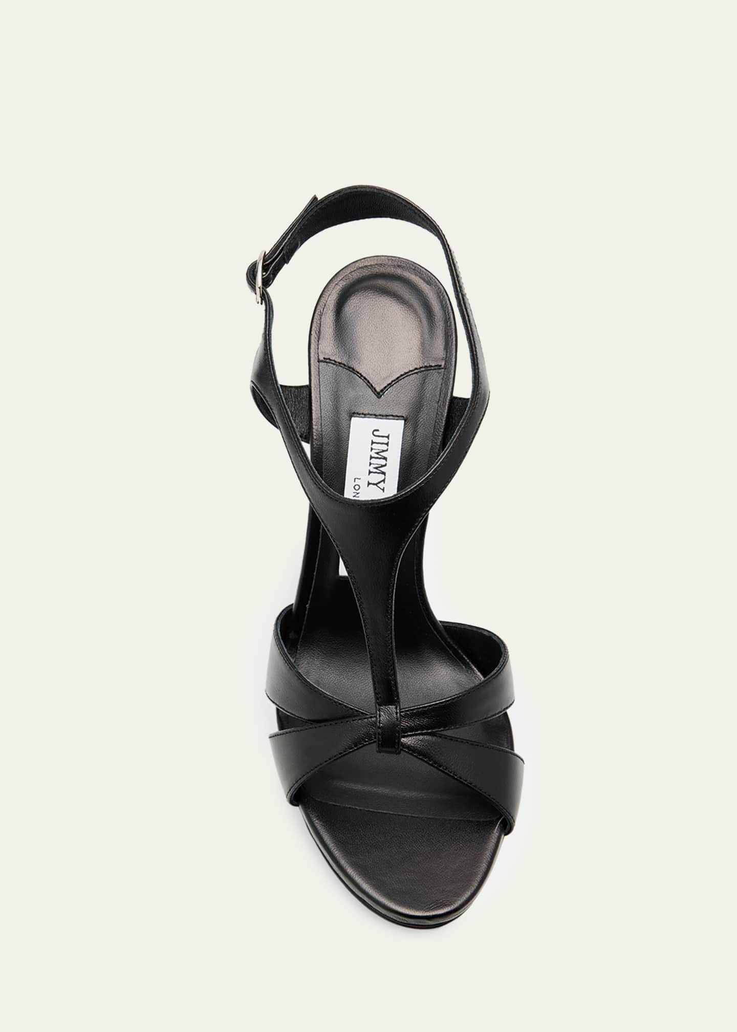 Jimmy Choo 120mm Kesia Leather Platform Sandals - Bergdorf Goodman