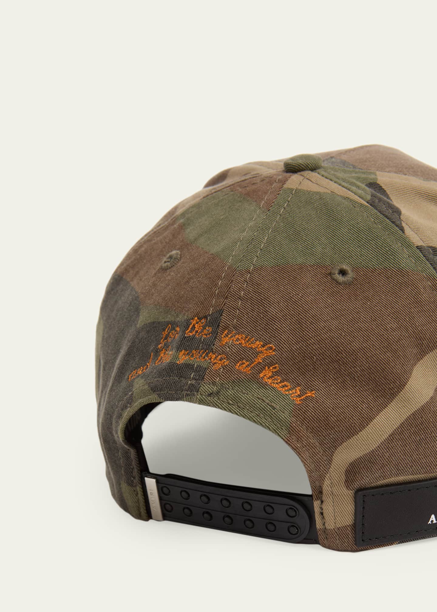 Amiri Men's MA Outline Camouflage Baseball Cap - Bergdorf Goodman