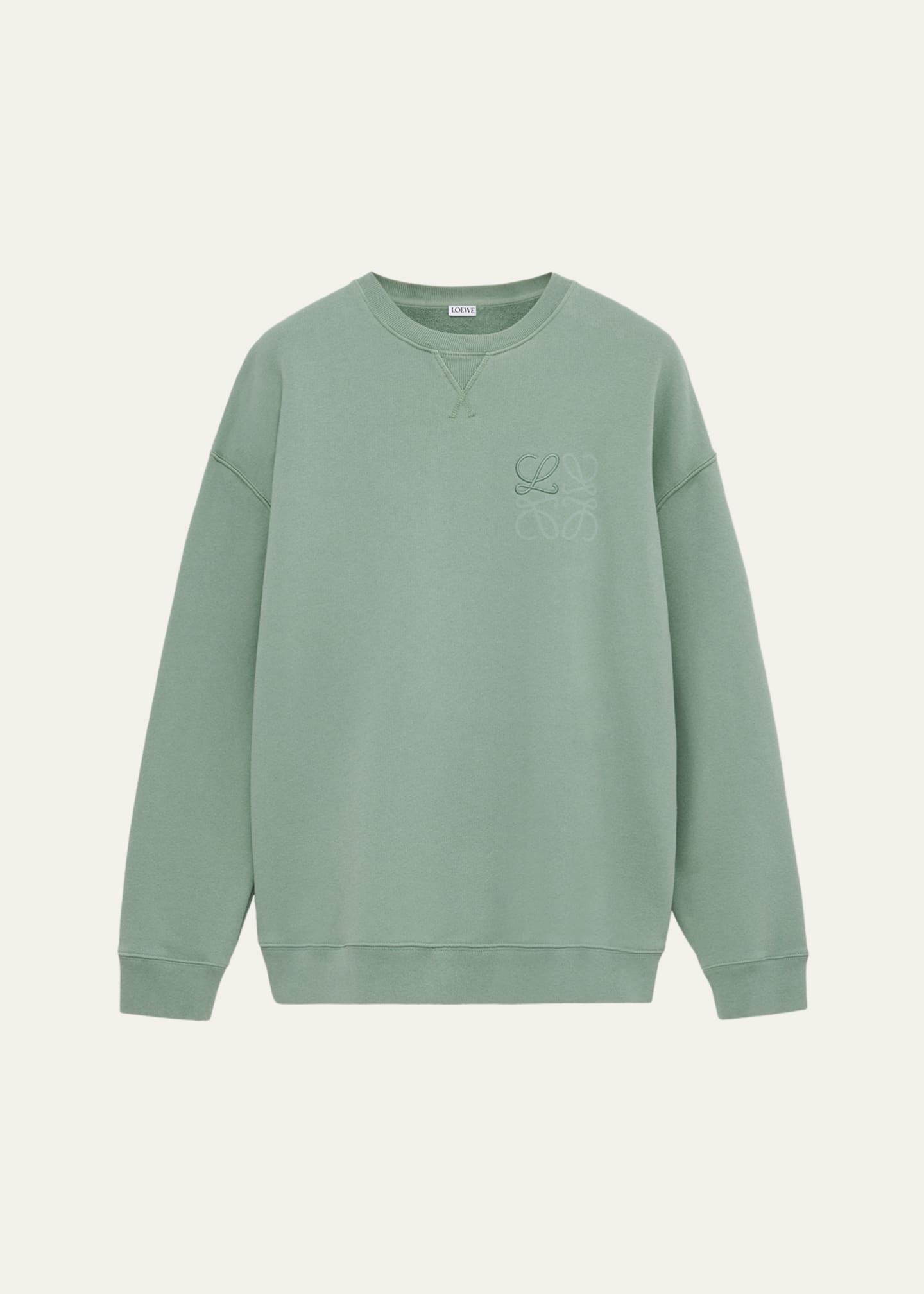 ロエベ LOEWE anagram stitched sweat shirt Loewe Men's Print-Embroidered Anagram Sweatshirt - Bergdorf Goodman