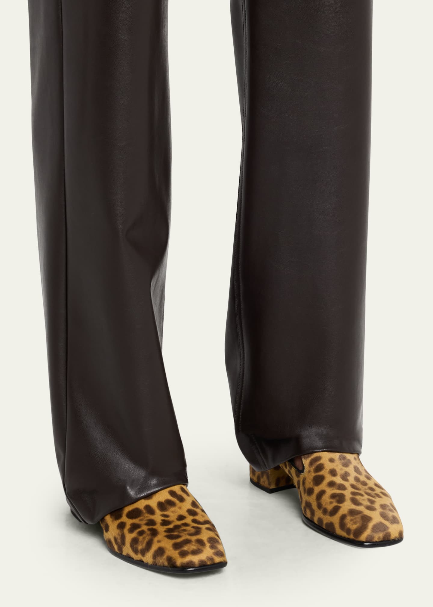 JIMMY CHOO レオパード柄 ローファー Jimmy Choo 45mm Elliot Leopard Calf Hair Loafers - Bergdorf Goodman