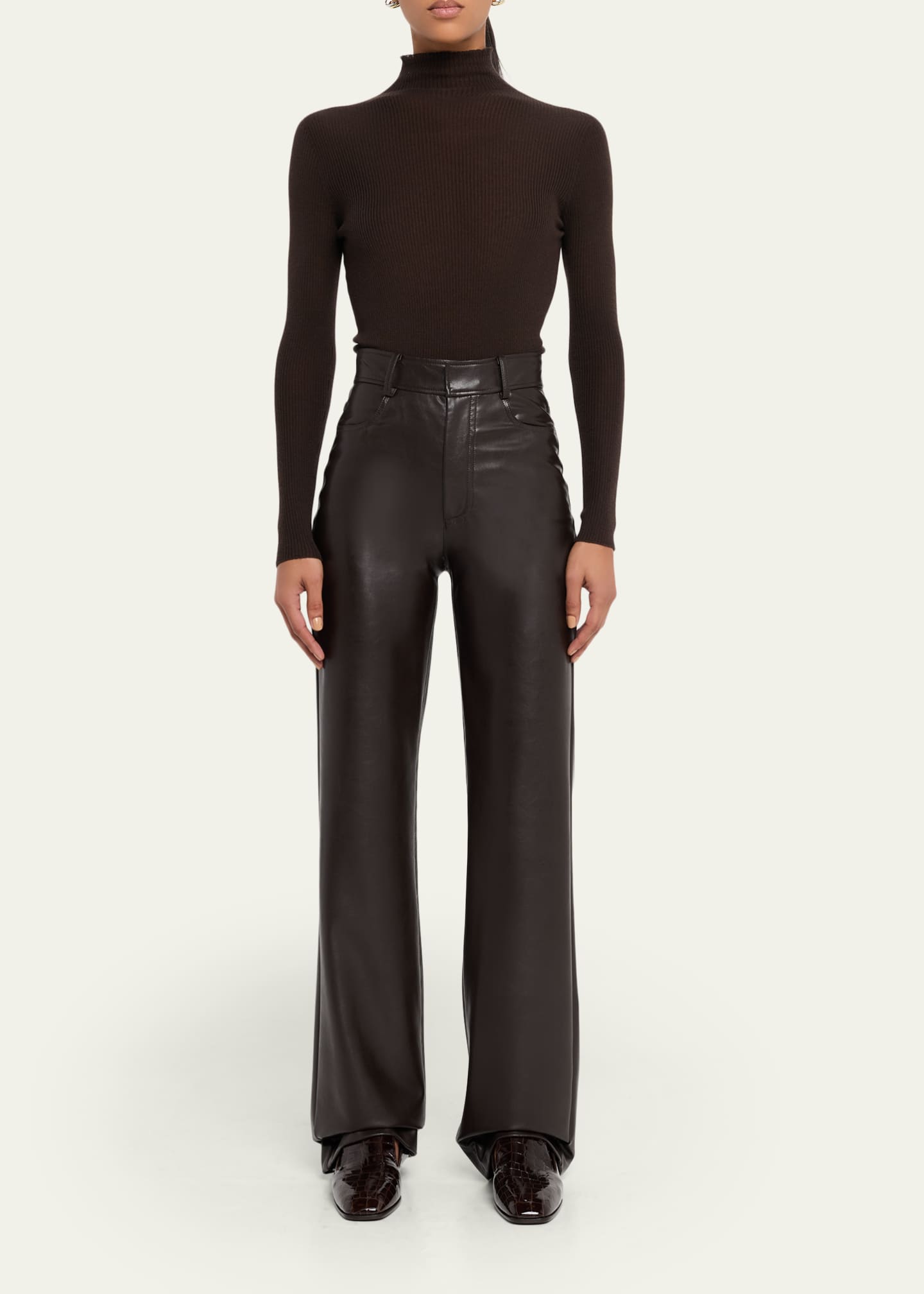 Jimmy Choo Elliot Croc-Embossed Leather Slippers - Bergdorf Goodman