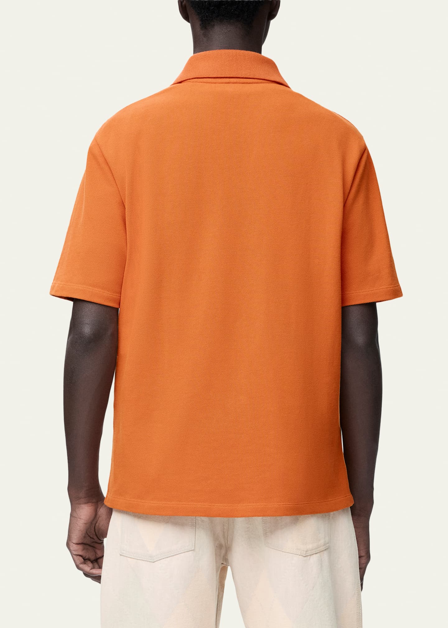 Loewe Men's Tonal Anagram Pique Polo Shirt - Bergdorf Goodman