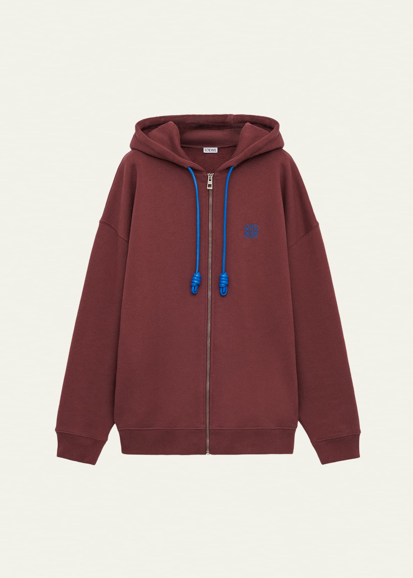 Loewe Men's Anagram Zip-Up Hoodie - Bergdorf Goodman