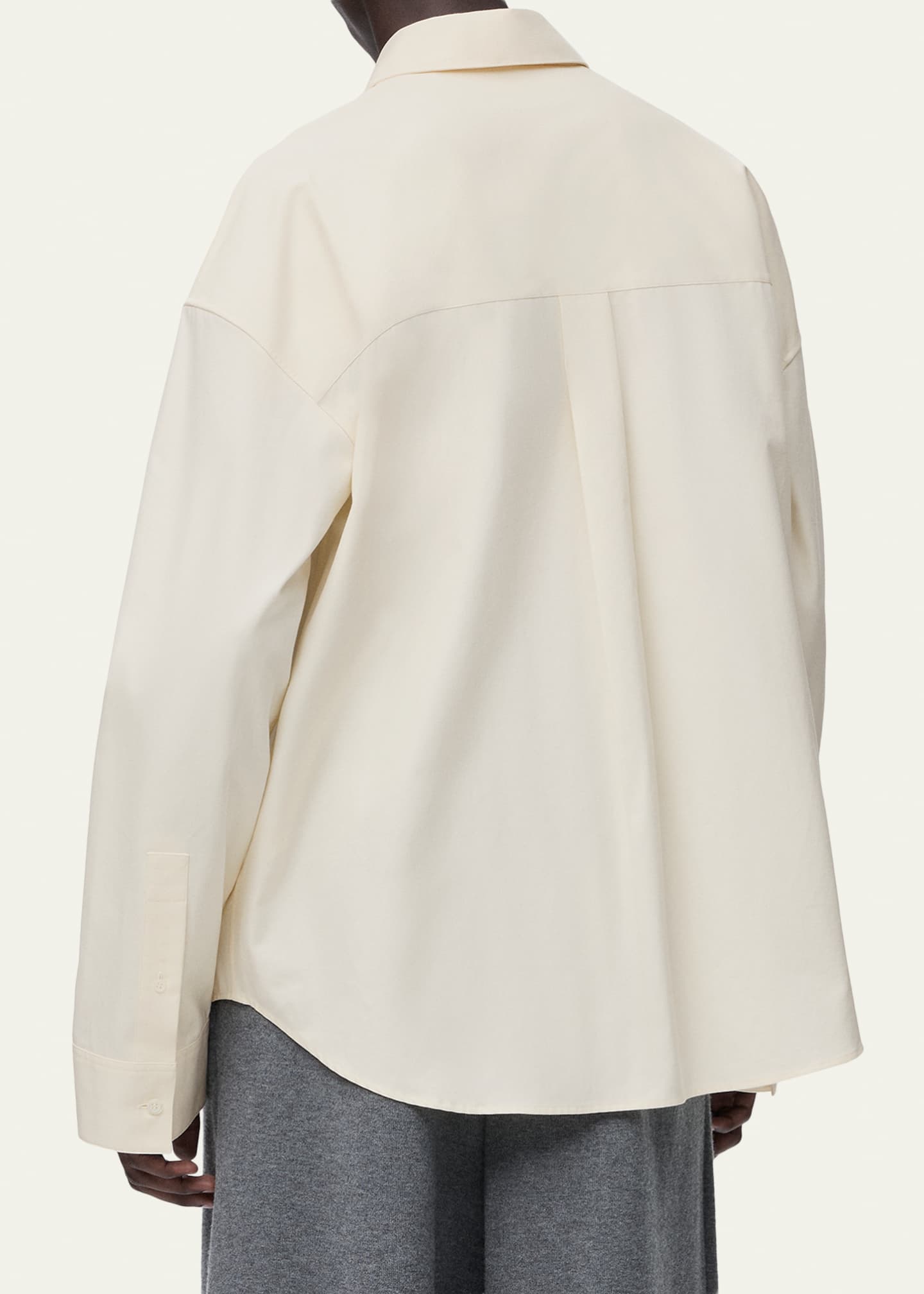 Loewe Men's Embroidered Anagram Pocket Button-Down Shirt