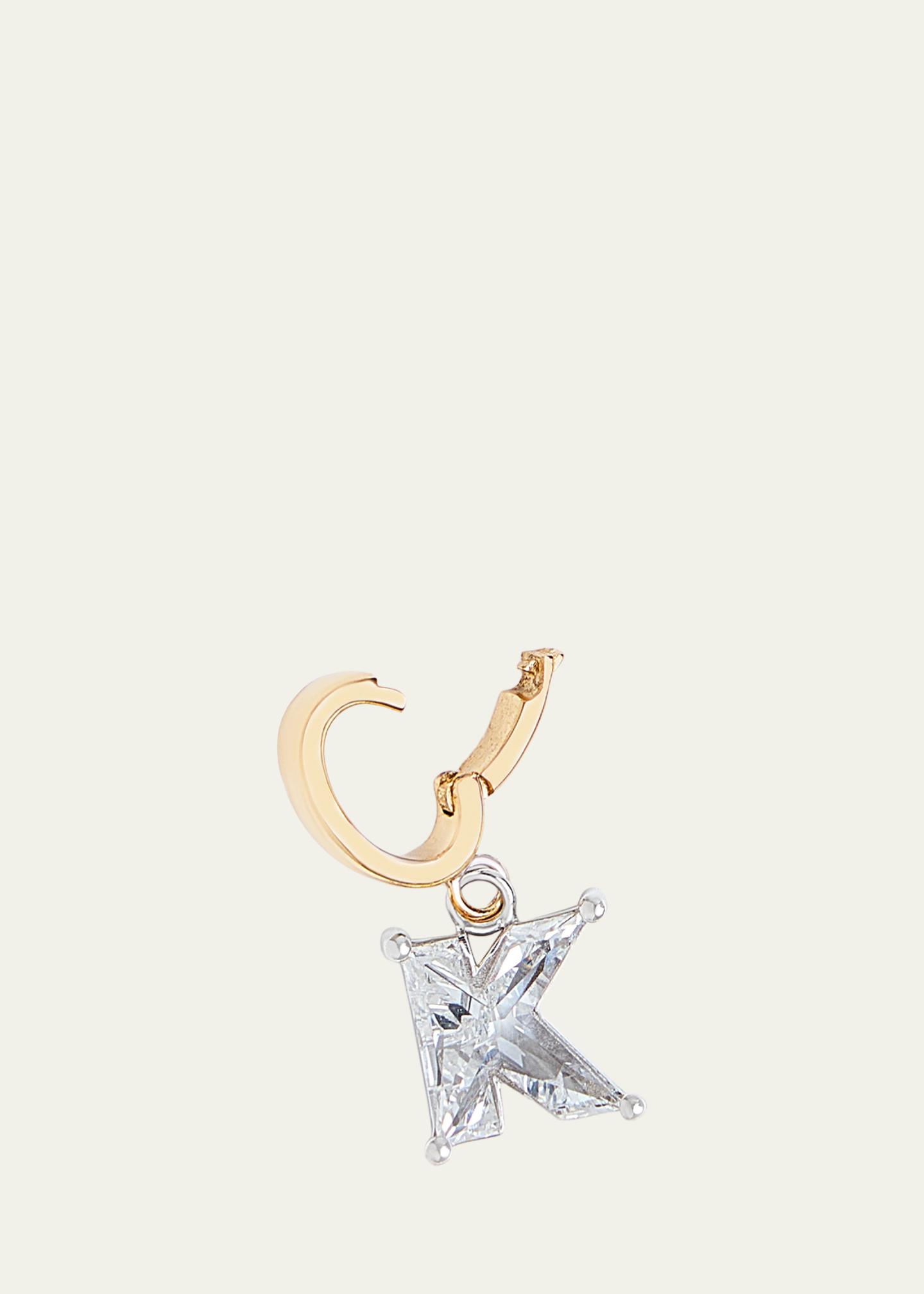 Kendall Row Lab Grown Diamond 14K Letter Charm, K - Bergdorf Goodman