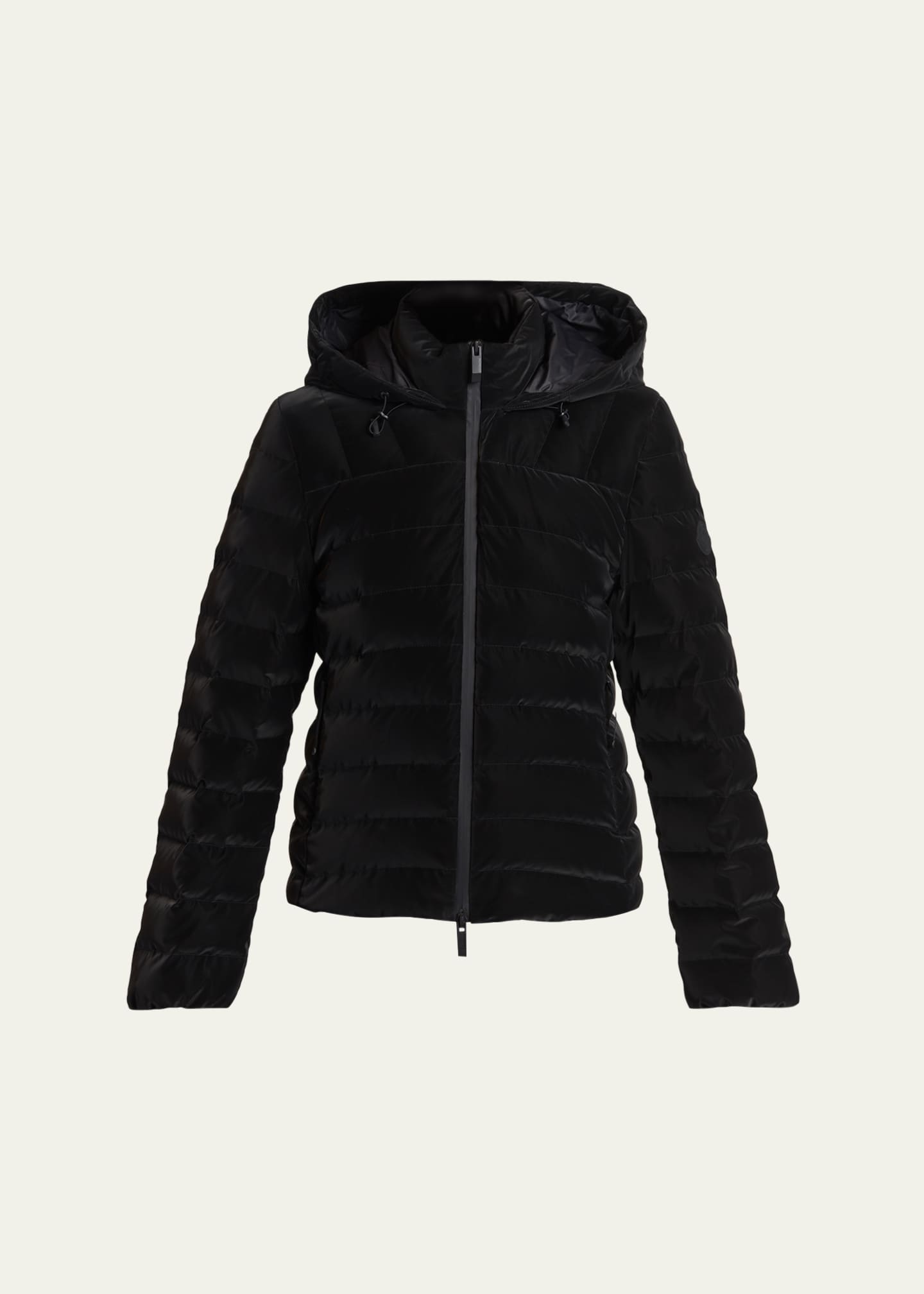 Moncler Trefle Hooded Down Velour Jacket - Bergdorf Goodman