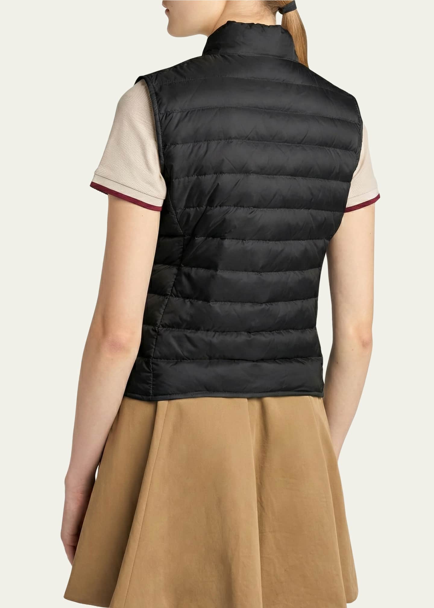 モンクレール liane ダウンベスト 0 Black Liane Down Gilet - Vests for Women | Moncler US