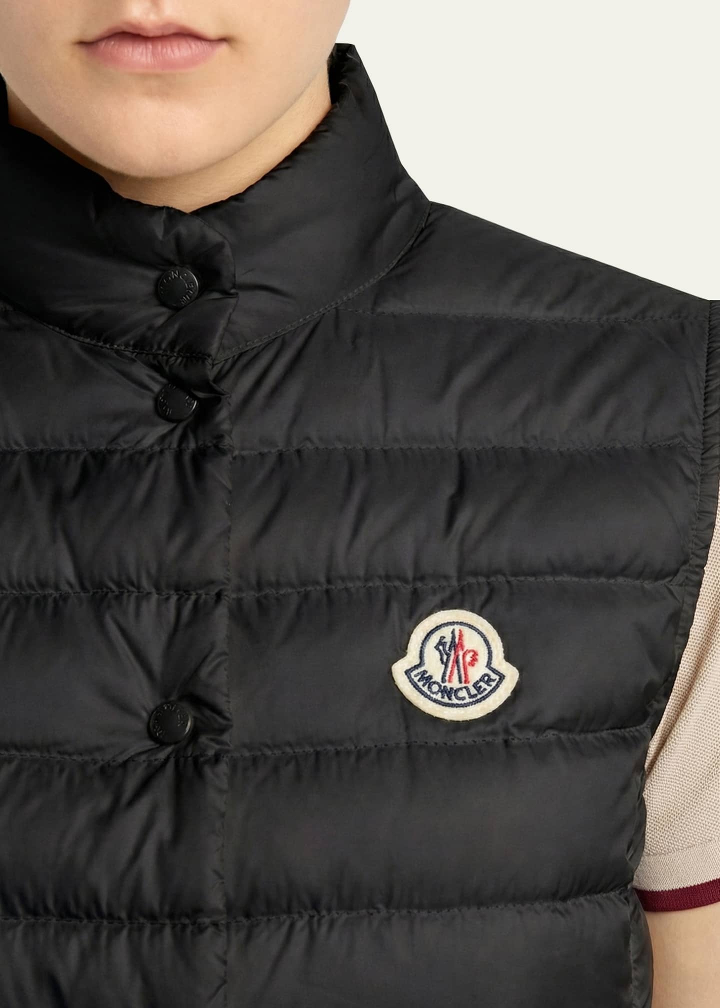 MONCLER / LIANE ダウンベスト 0 ブラック レディース Black Liane Down Gilet - Vests for Women | Moncler US