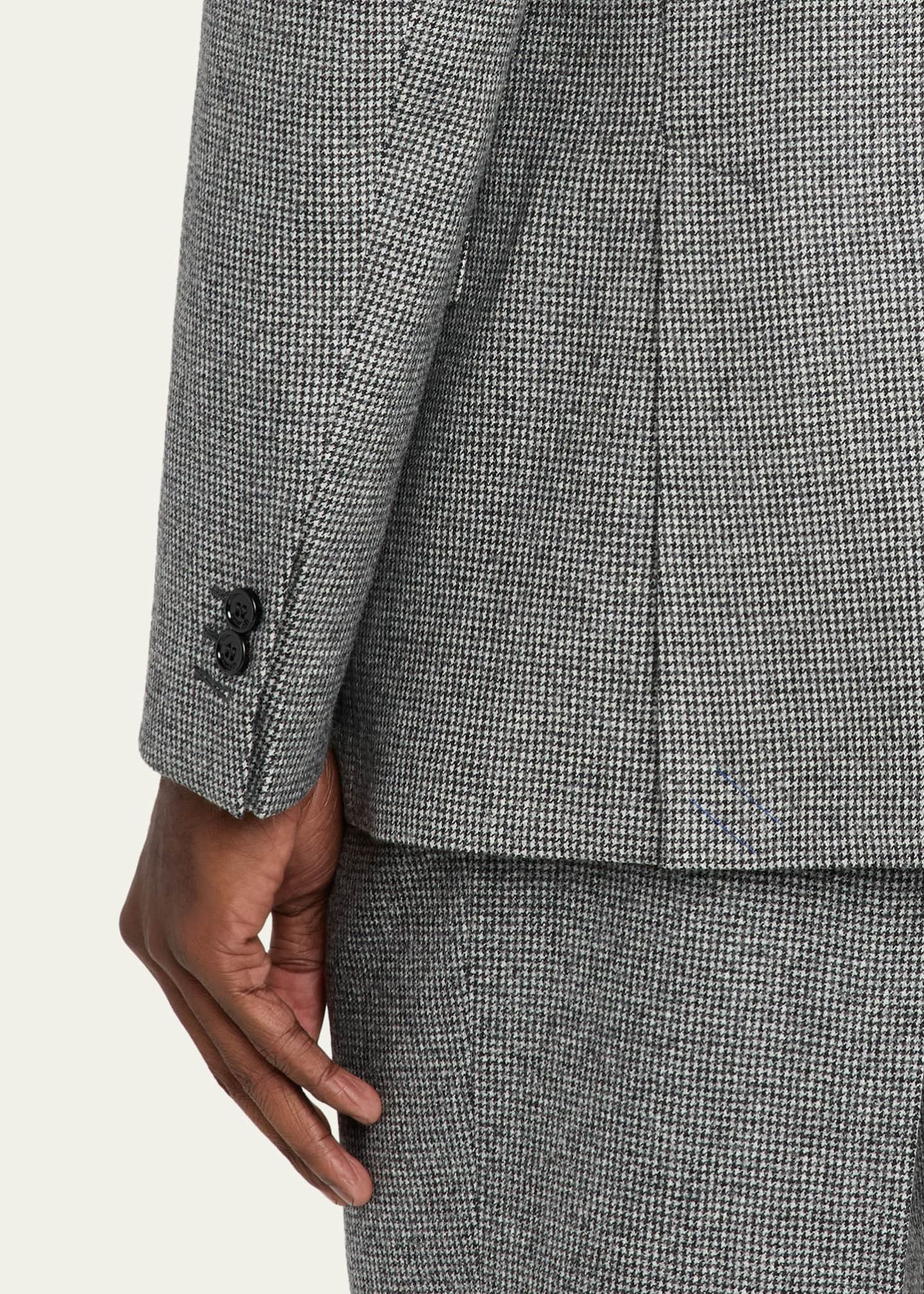 Burberry Men's Puppytooth Check Wool Tailored Jacket - Bergdorf