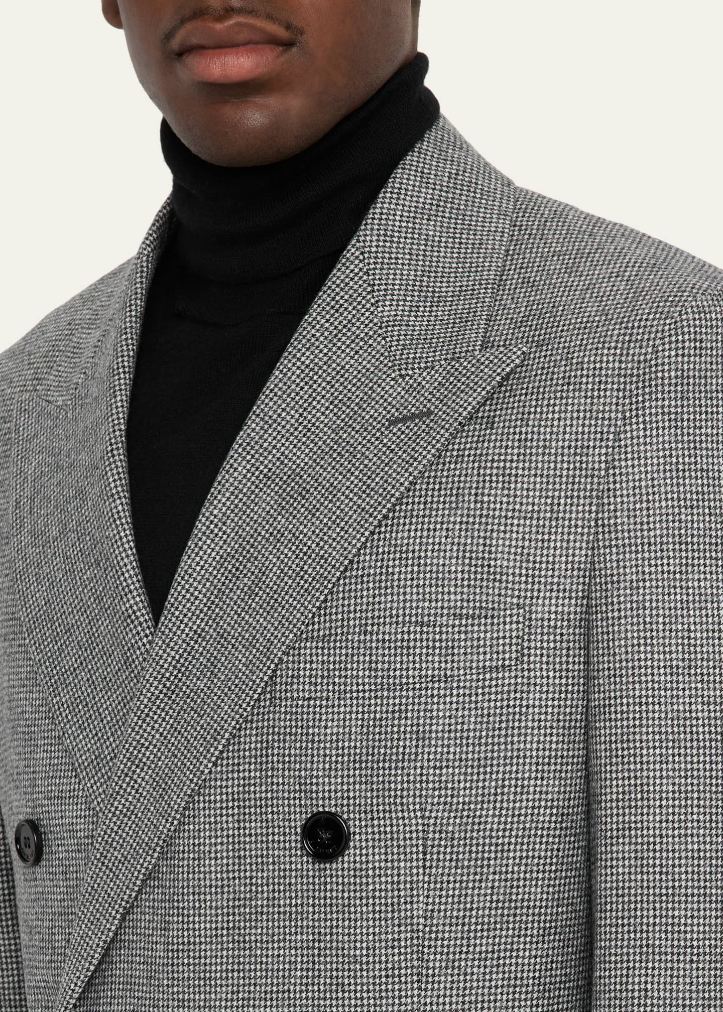Burberry Men's Puppytooth Check Wool Tailored Jacket - Bergdorf