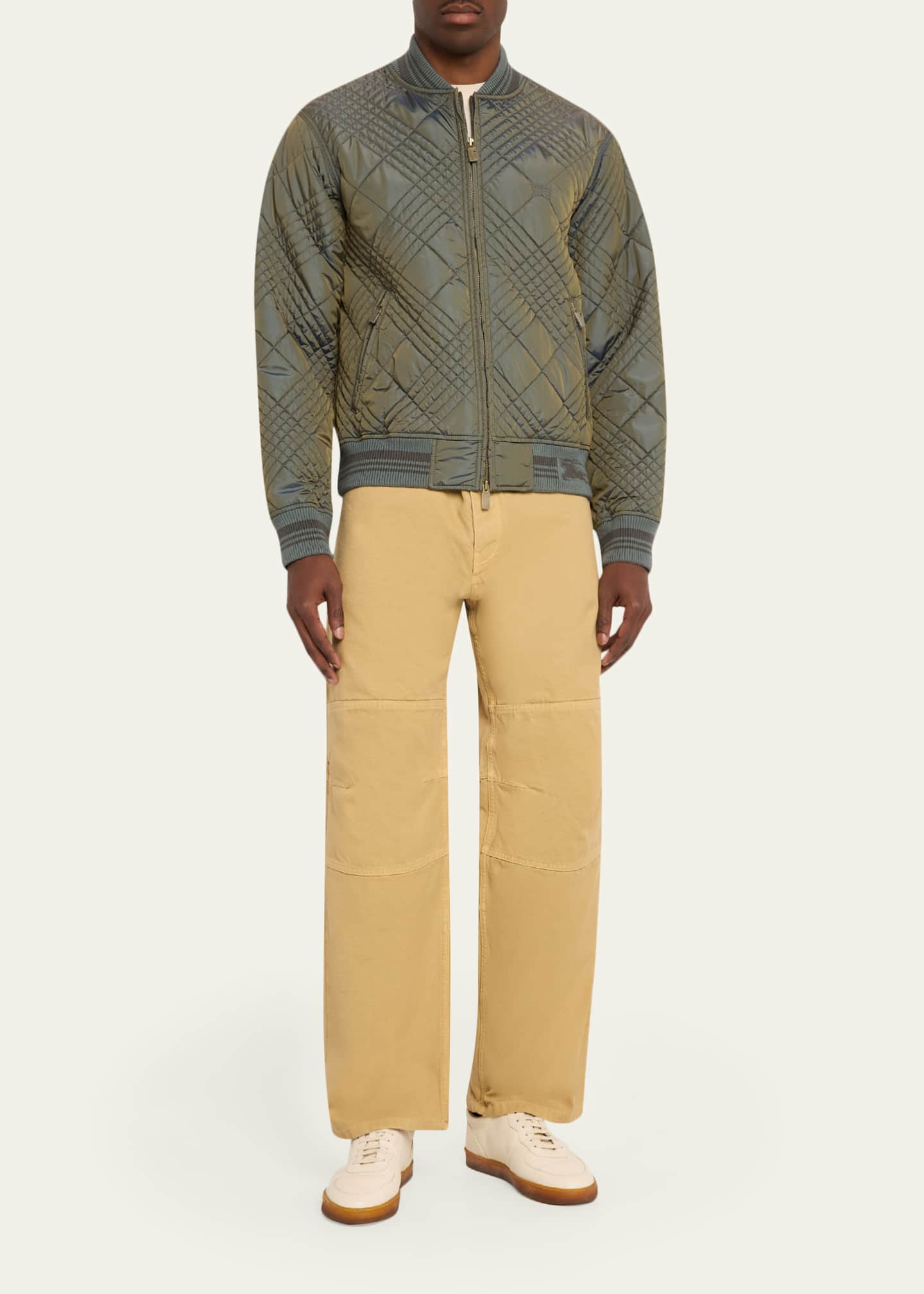 Burberry Men's Corban Paneled Canvas Workwear Trousers - Bergdorf