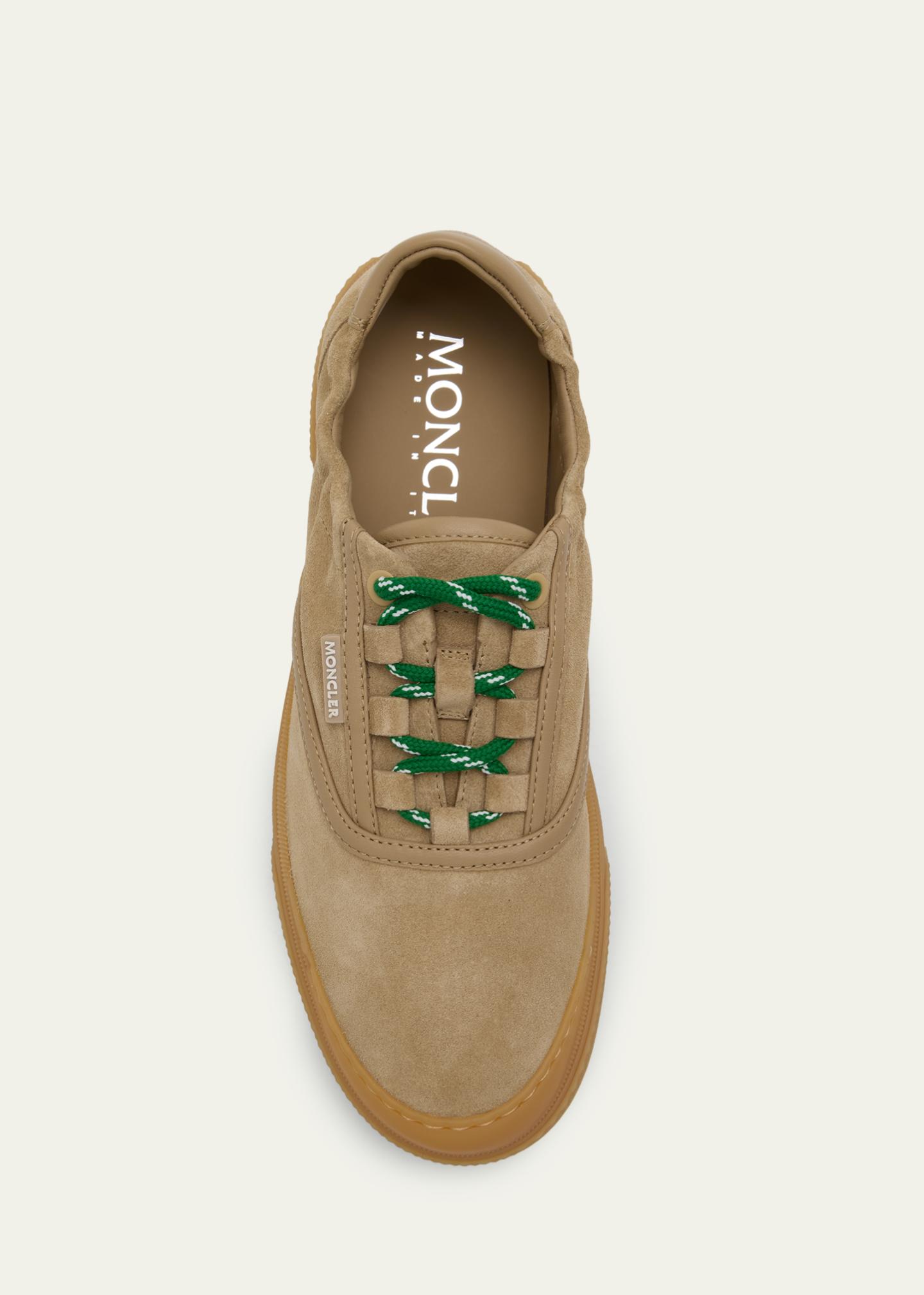 Moncler Vera Leisure Suede Low-Top Sneakers - Bergdorf Goodman