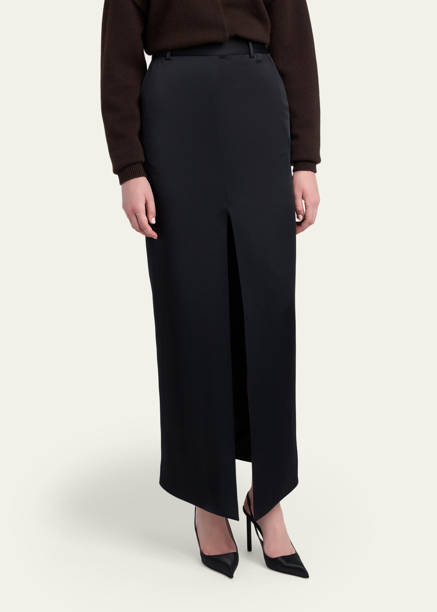 TOM FORD Tailored Crepe Envers Satin Slit Maxi Skirt - Bergdorf