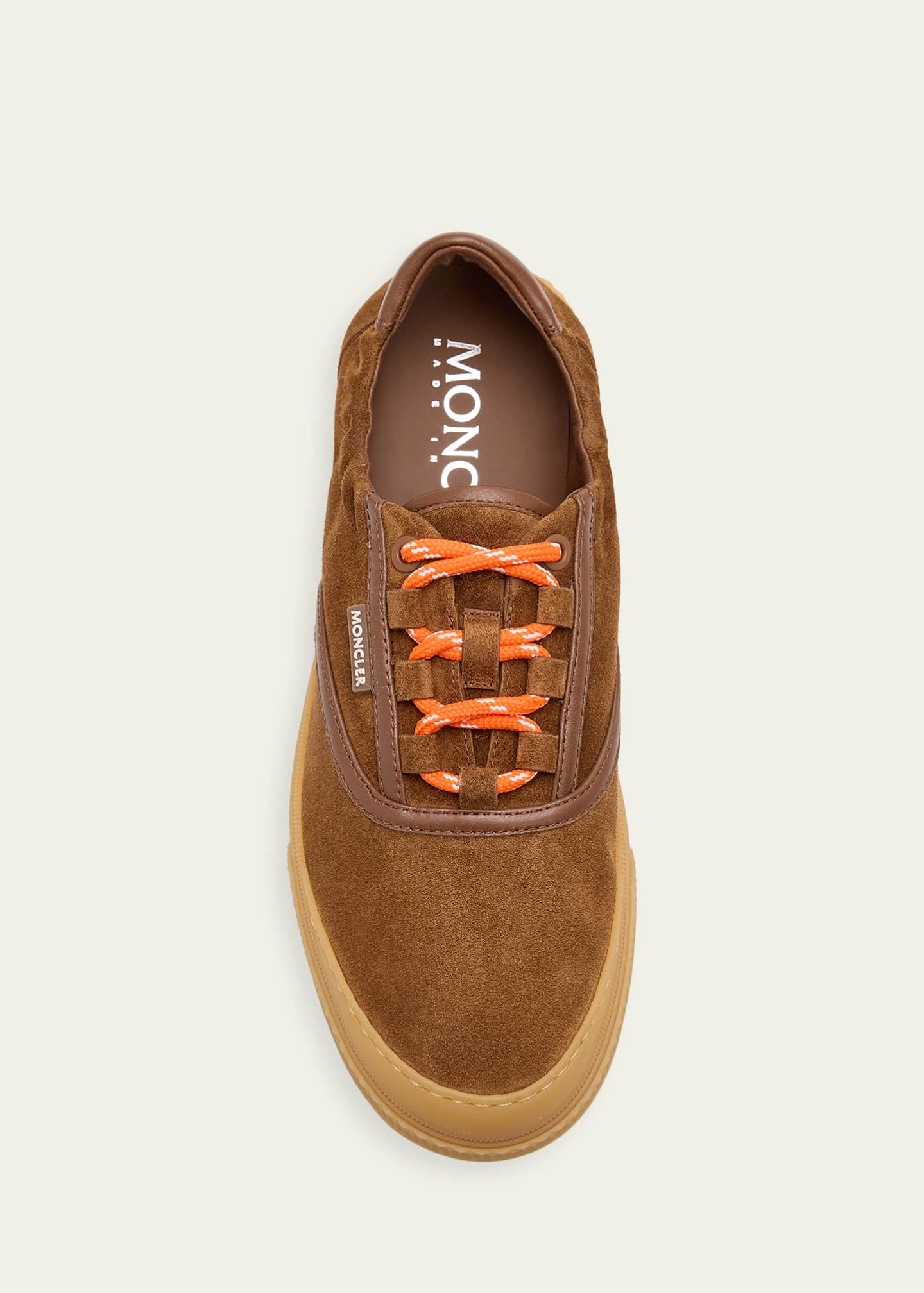 Moncler Vera Leisure Suede Low-Top Sneakers - Bergdorf Goodman