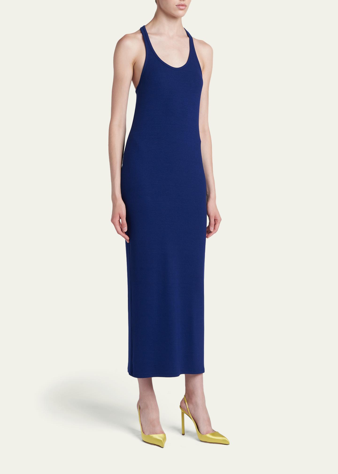 tom ford knit dress Ribbed Racerback Midi Tank Dress, Ocean Cave, Women's, 42 Casual & Work Dresses Knit Dresses ALLITEMS