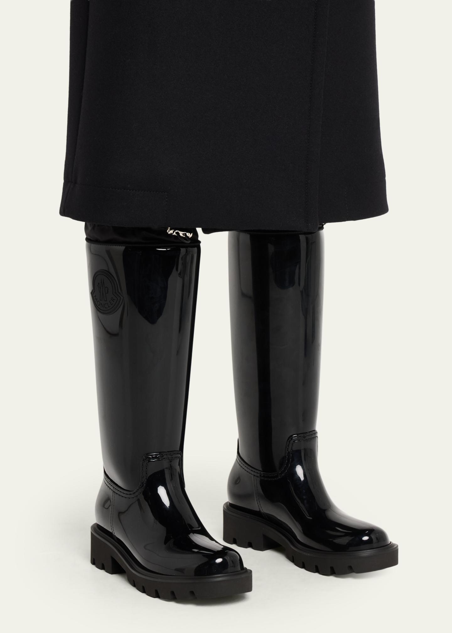 MONCLER ブラック ACQUA RAIN BOOT TG43サイズ　中古 Moncler Kickstream Waterproof Rain Boots - Bergdorf Goodman