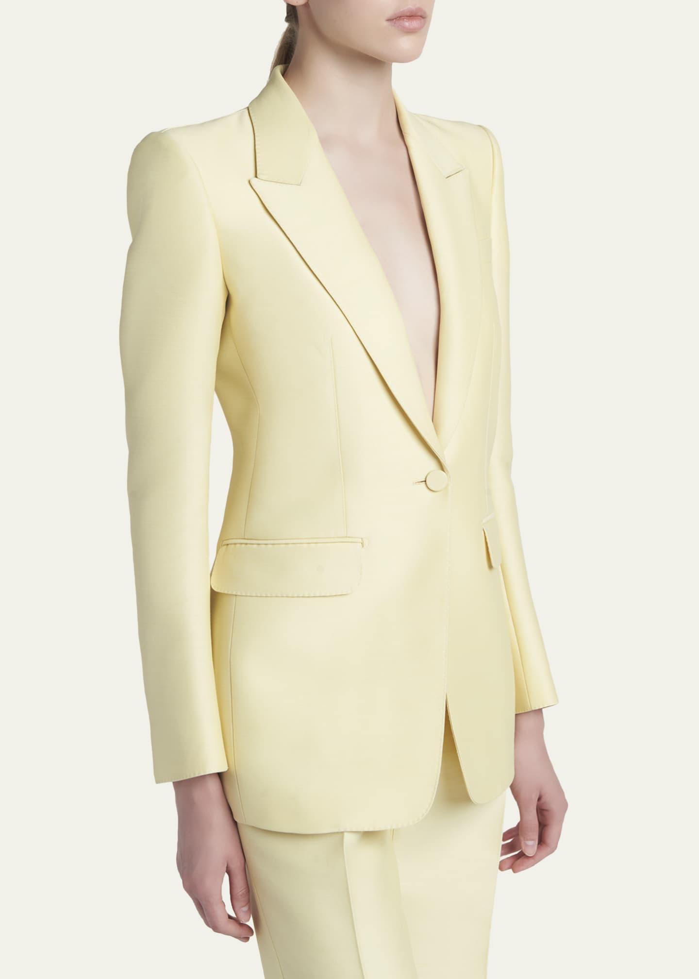 TOM FORD Wool Silk Single-Breasted Jacket - Bergdorf Goodman
