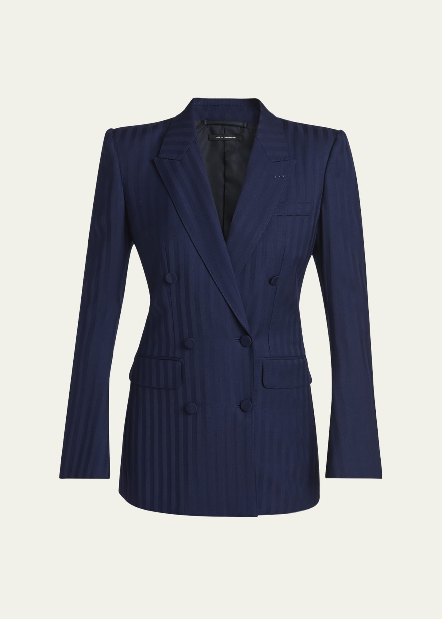 TOM FORD Tonal Striped Jacquard Single-Breasted Jacket - Bergdorf