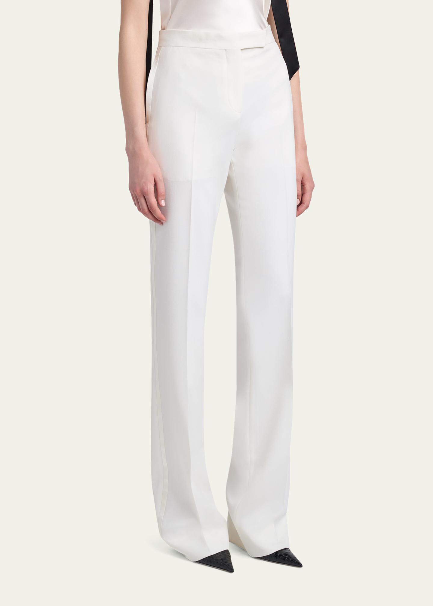 TOM FORD Sharp Grain De Poudre Pants - Bergdorf Goodman
