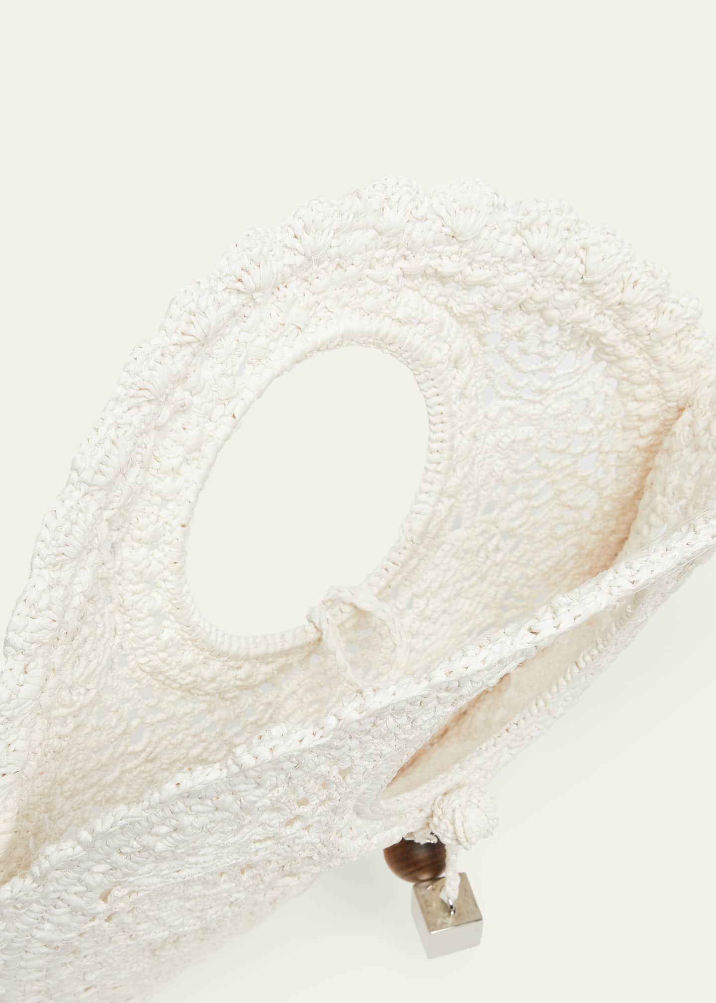 Jacquemus Le Petite Crochet Raffia Lace Top-Handle Bag - Bergdorf