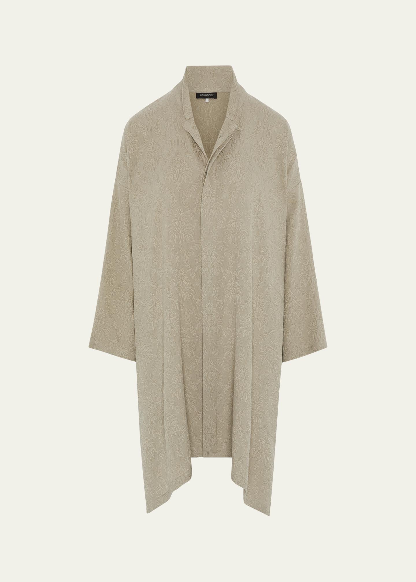 Eskandar A-Line Floral Silk Shirt - Bergdorf Goodman